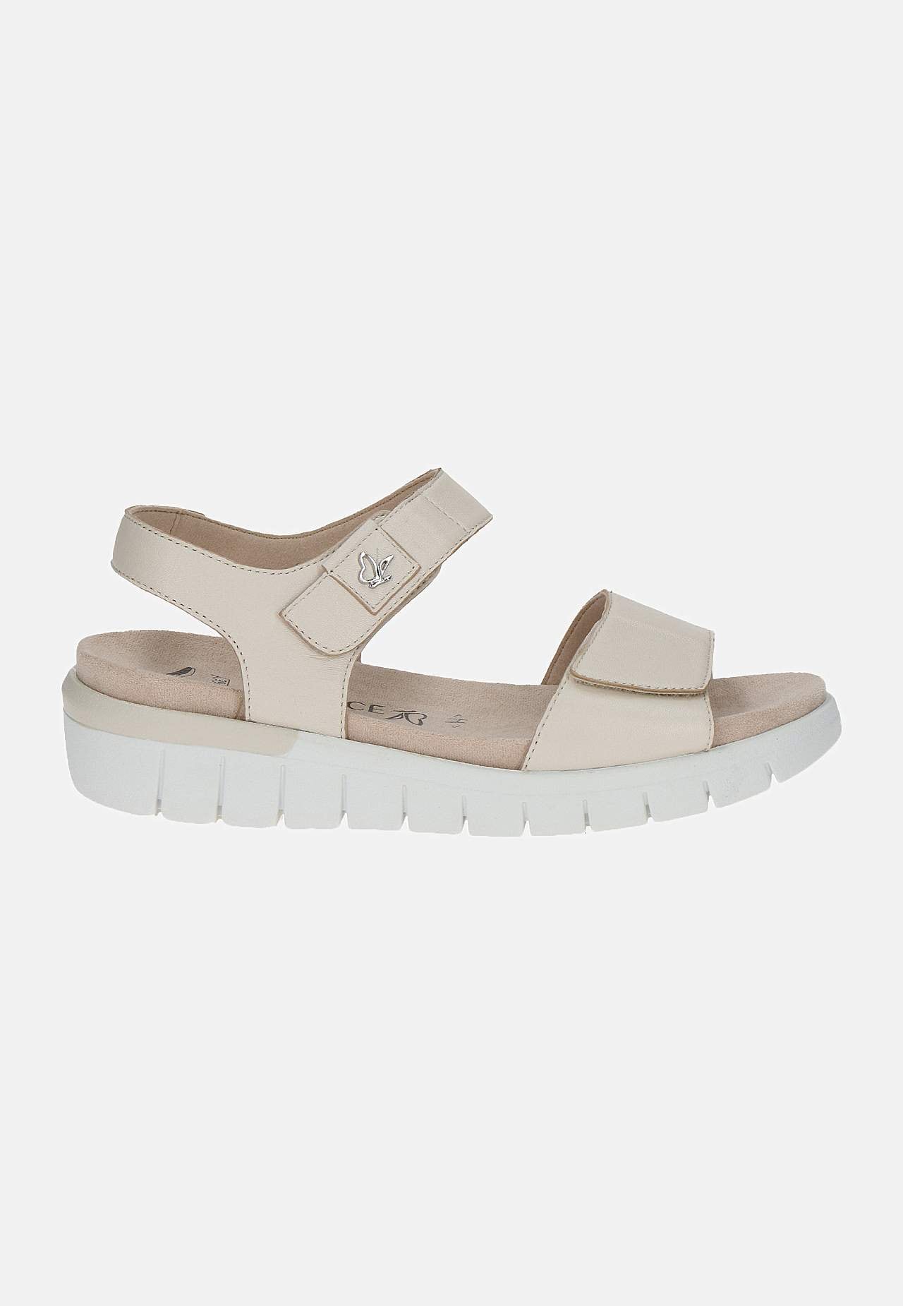 Skinnsandal med justerbare stropper