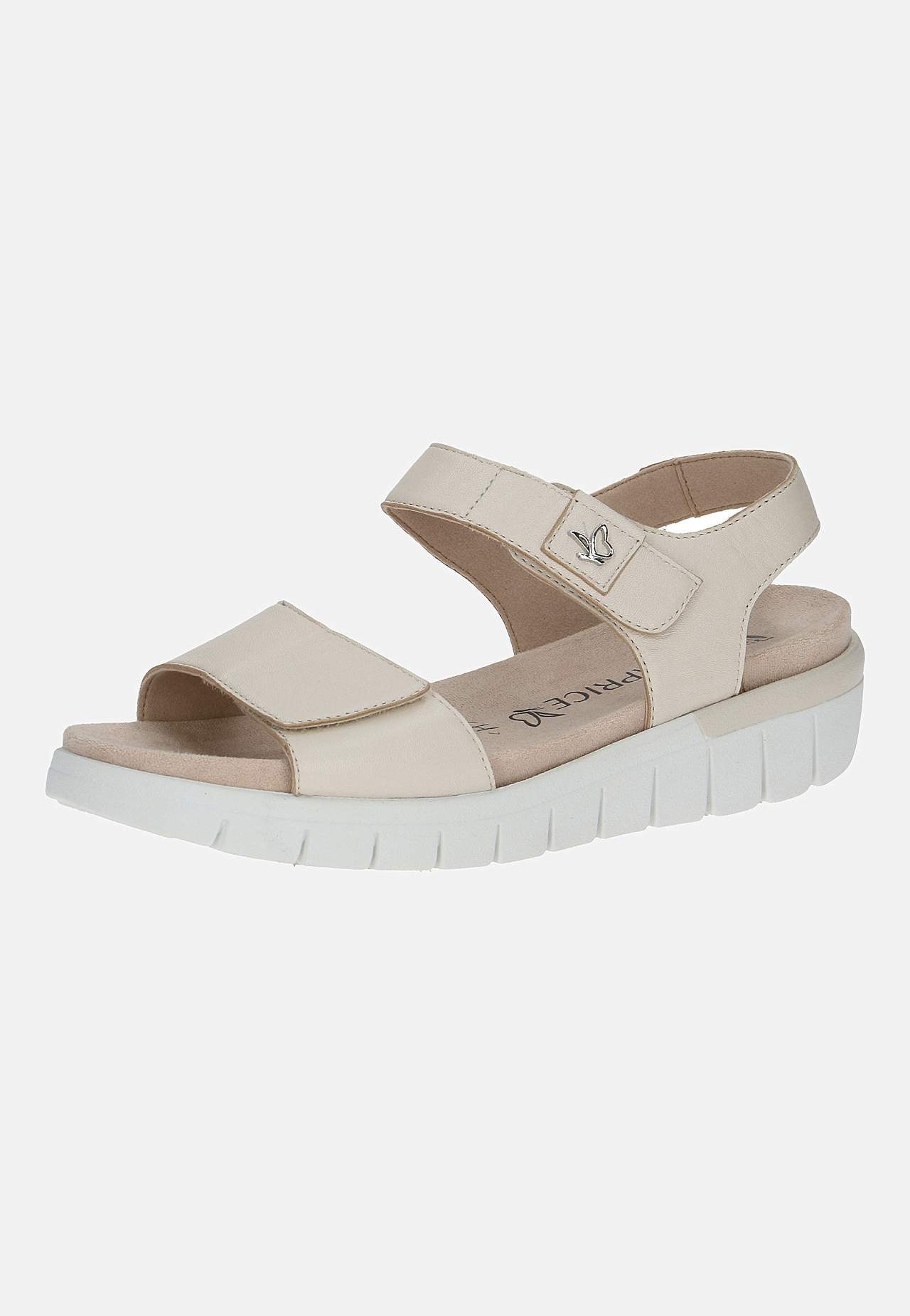 Skinnsandal med justerbare stropper