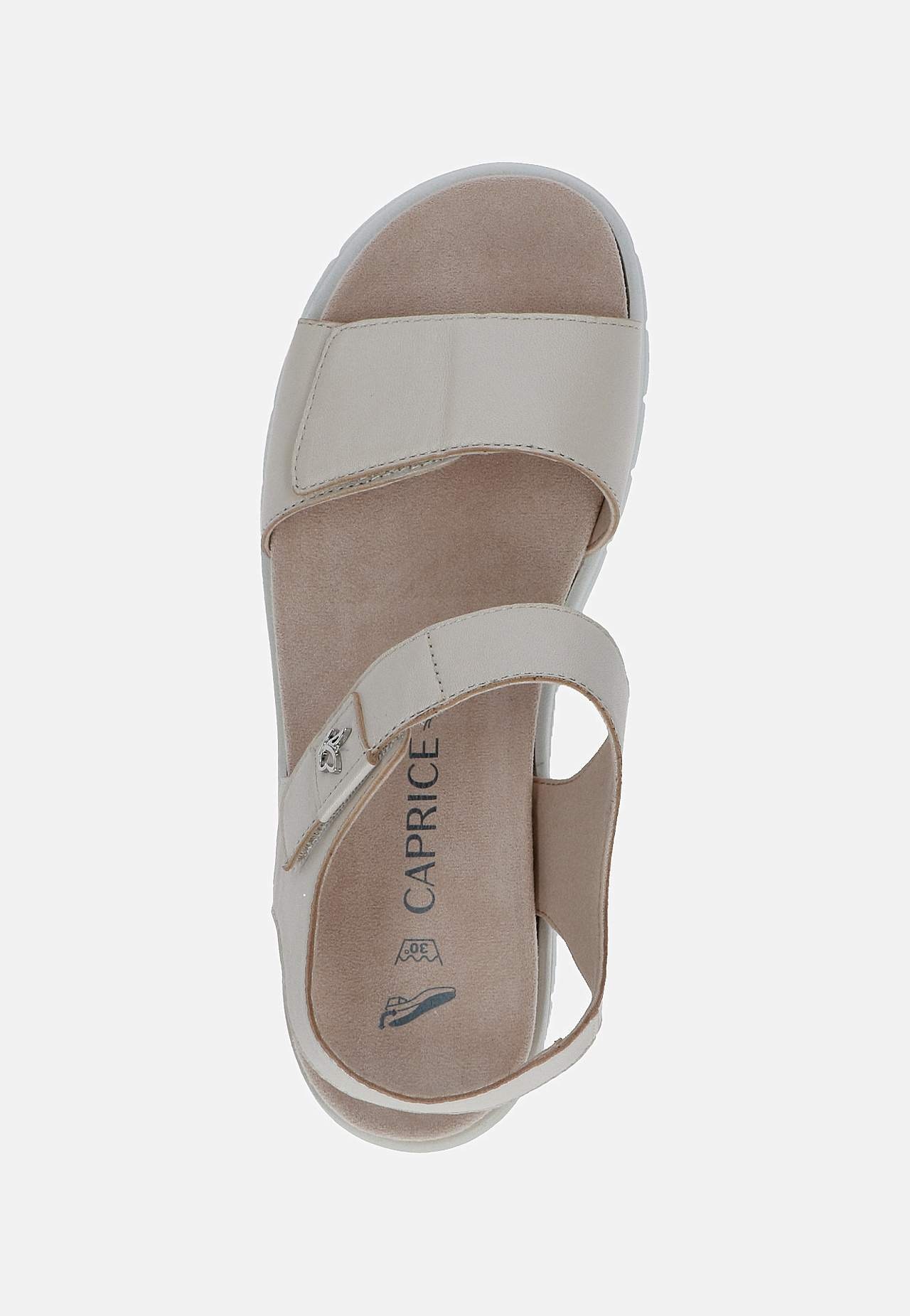 Skinnsandal med justerbare stropper
