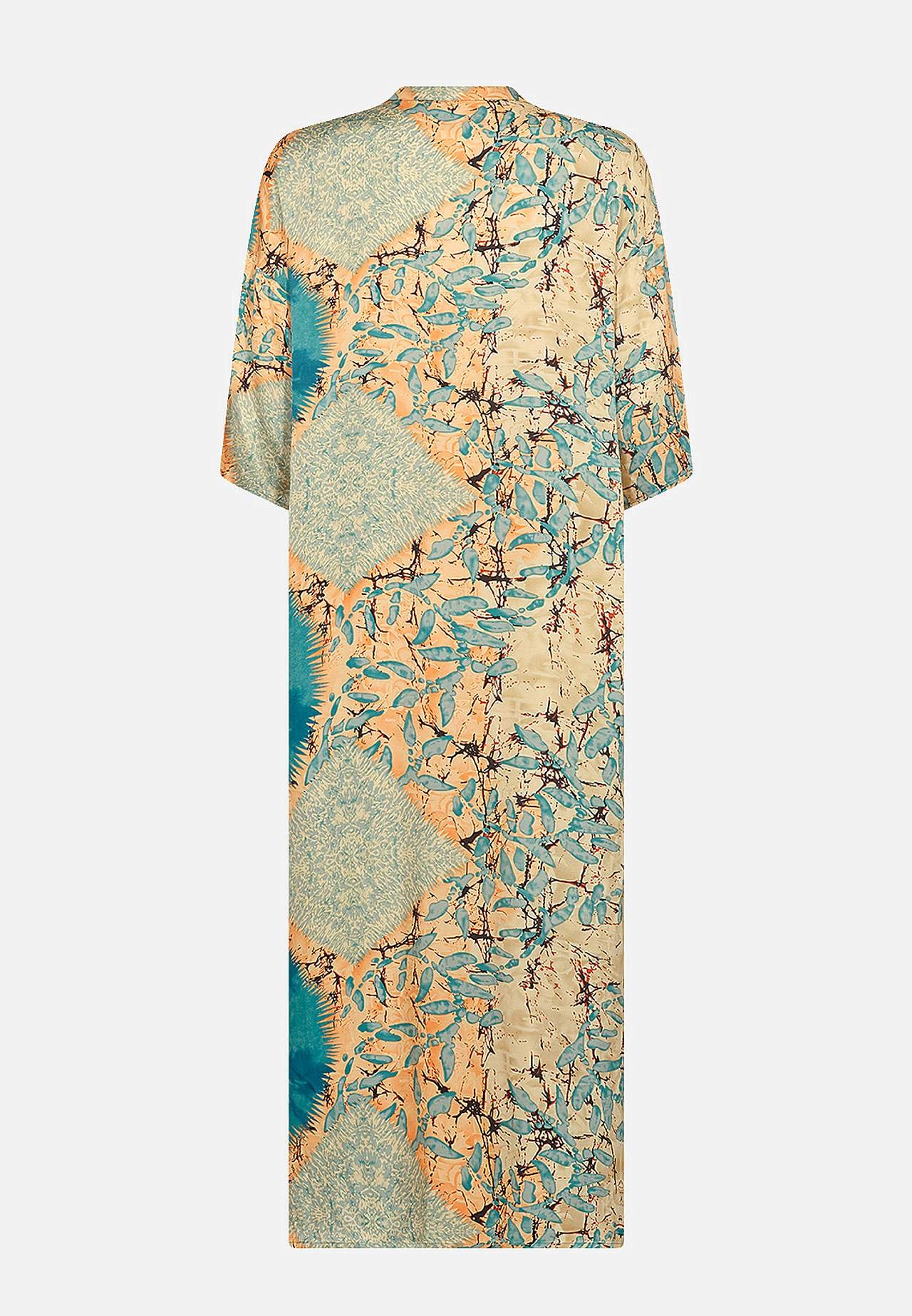 Mønstret satengkjole