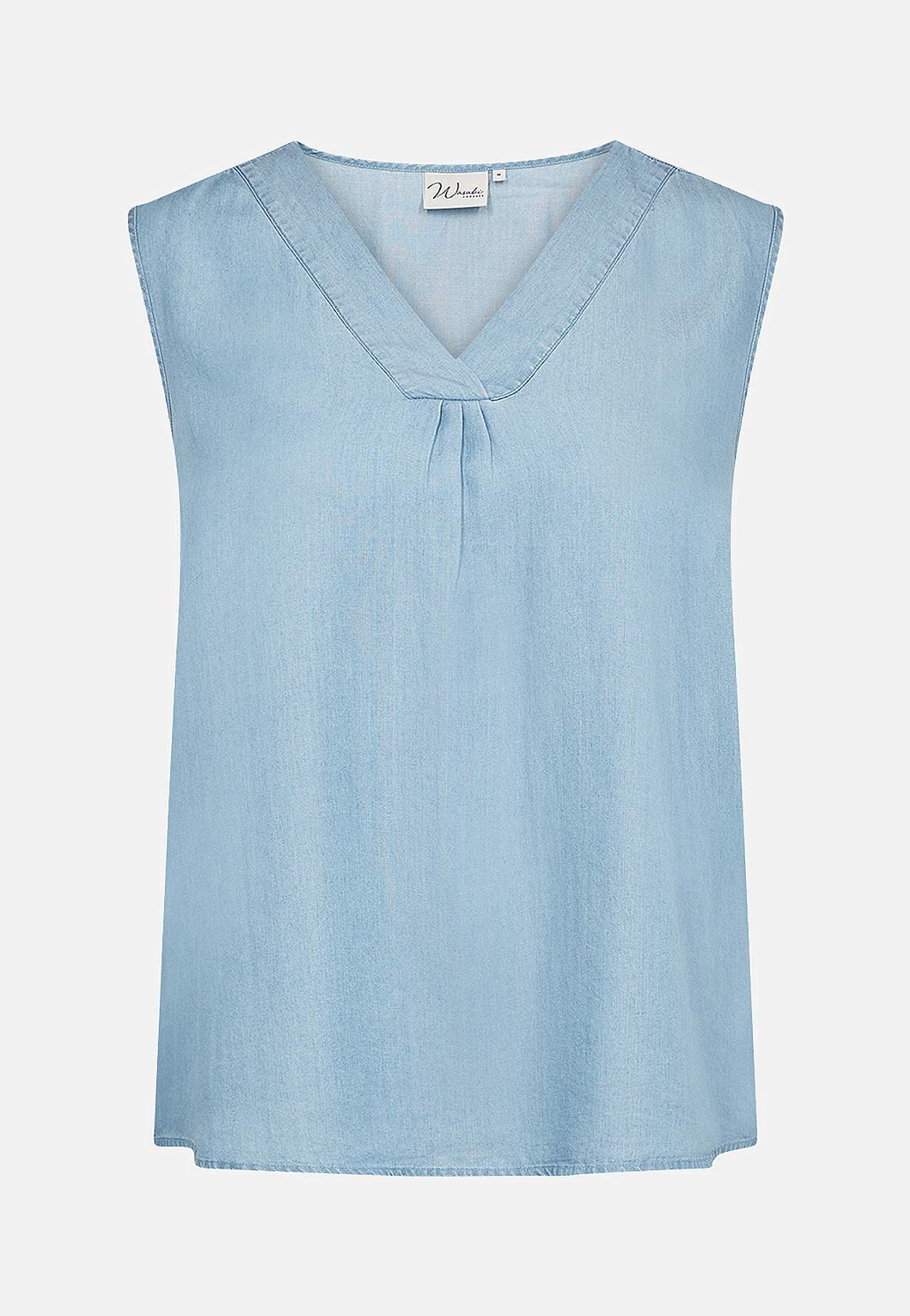 Myk, kortermet bluse i lyocell