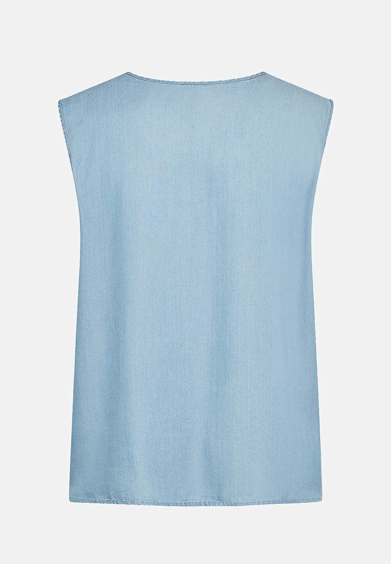 Myk, kortermet bluse i lyocell