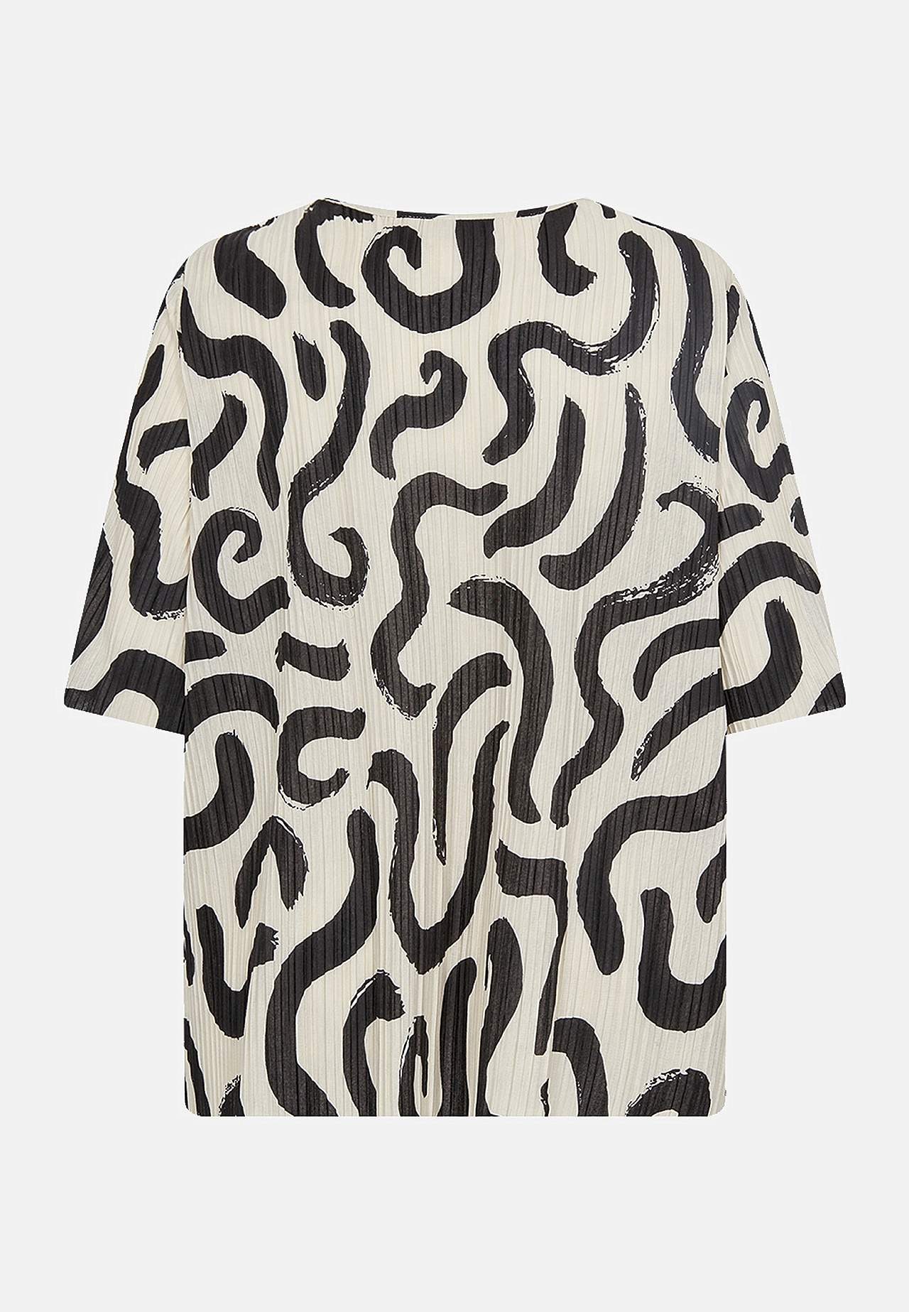 Plissert jerseytopp