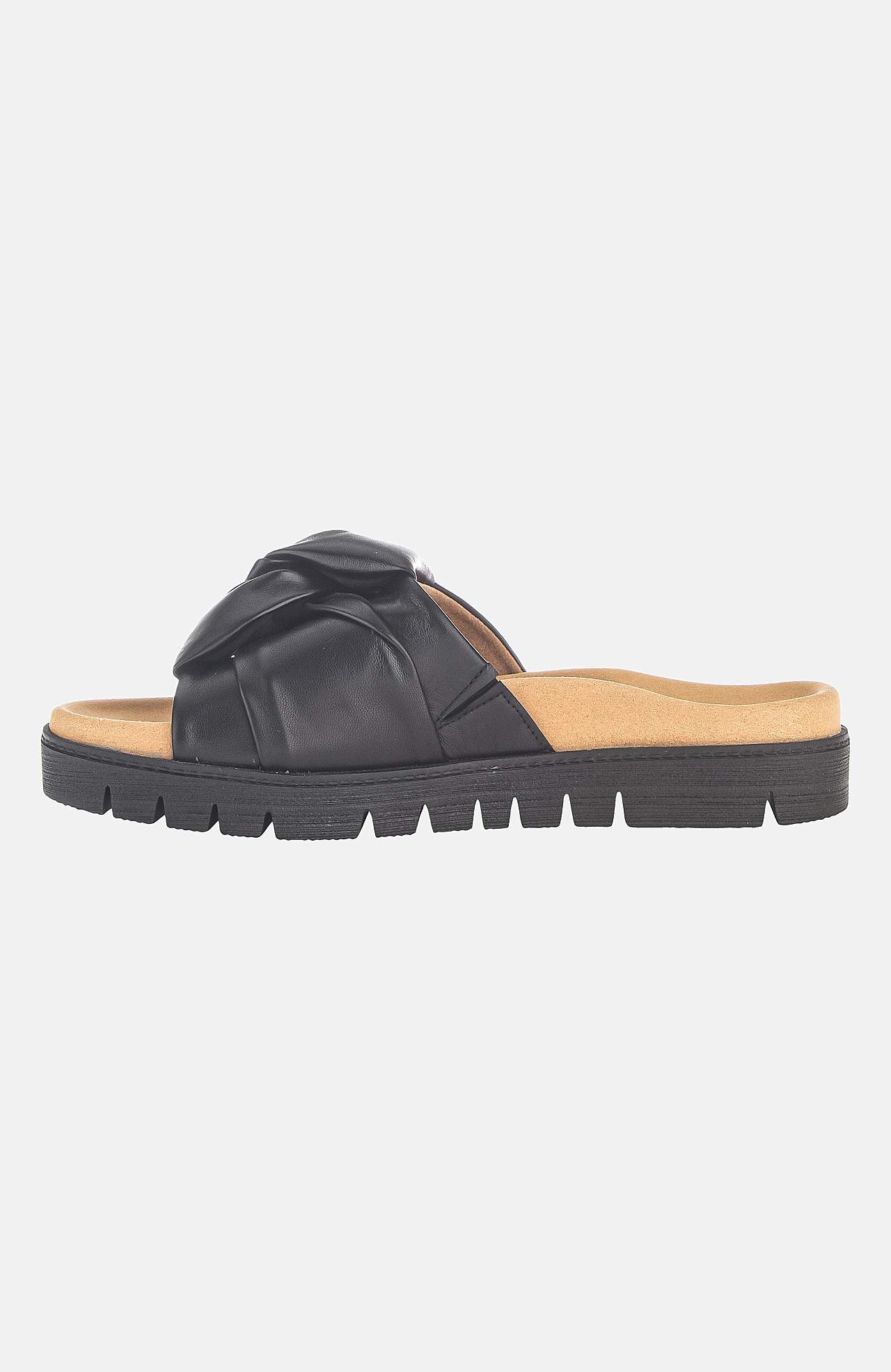 Skinnsandal med dekorativ stropp