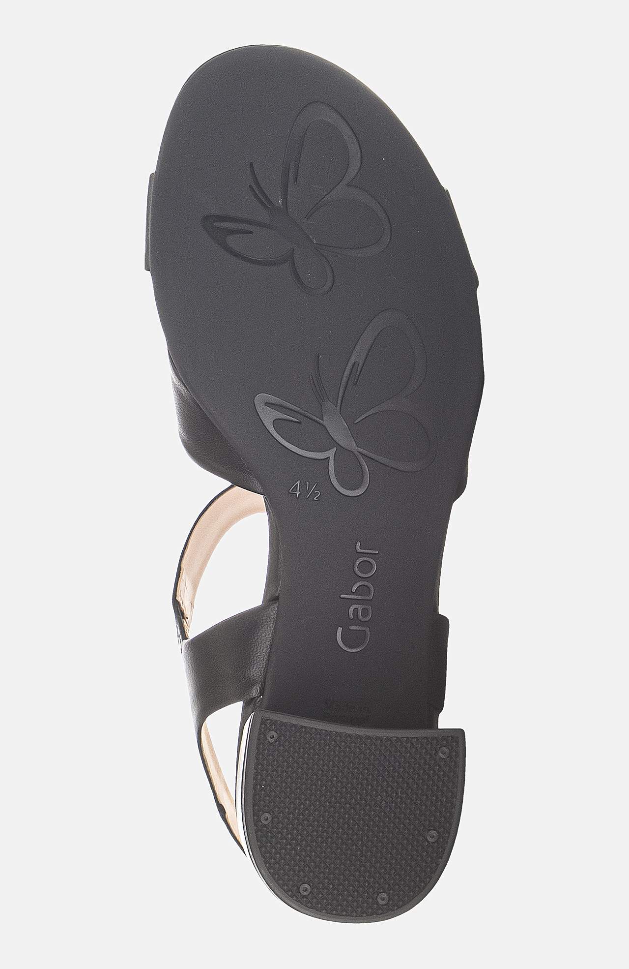 Skinnsandalette med stropper