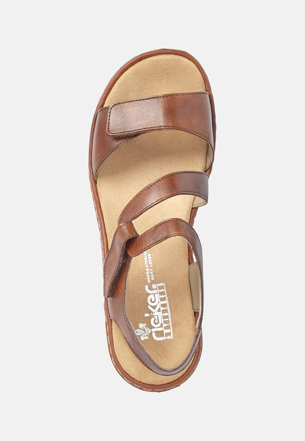 Skinnsandal med justerbare stropper