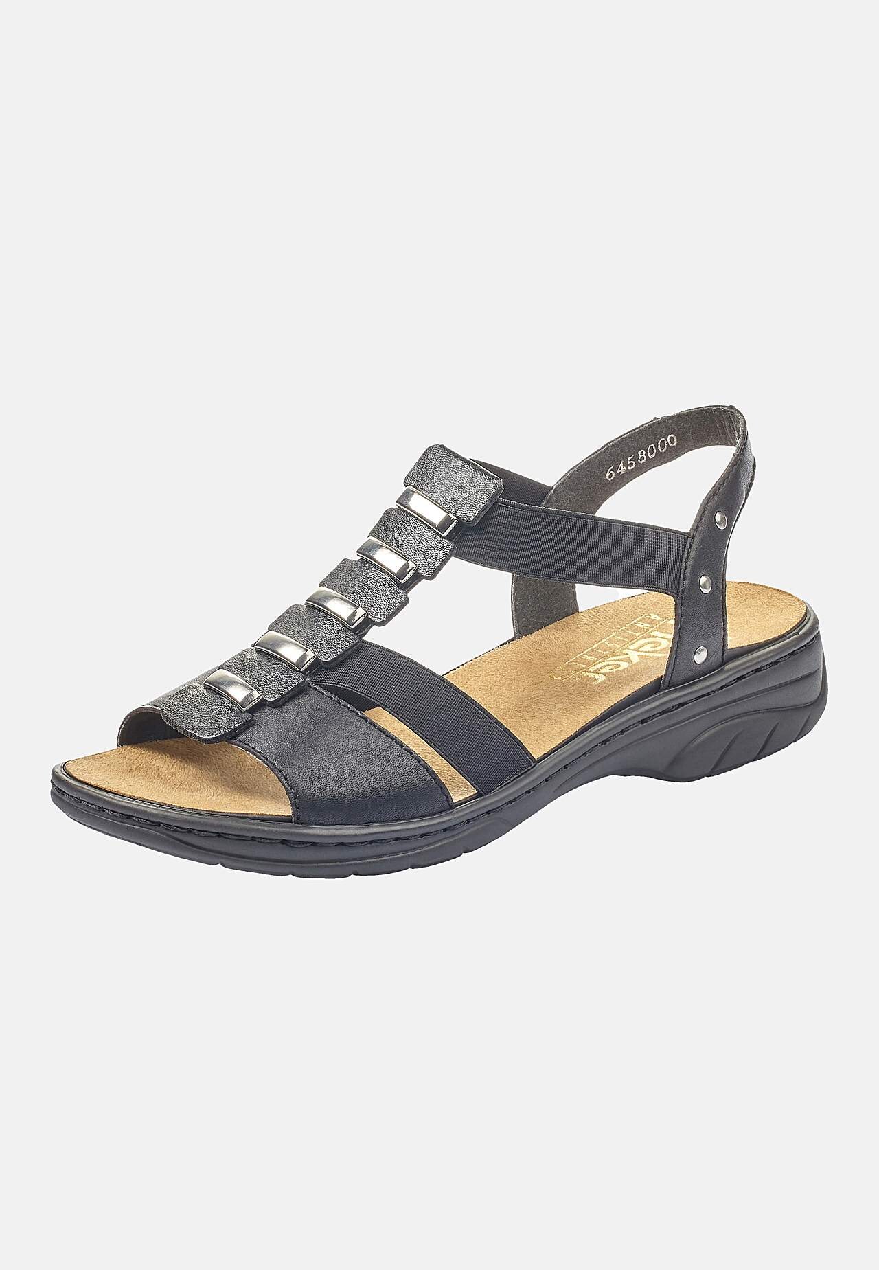 Sandal med elastiske stropper