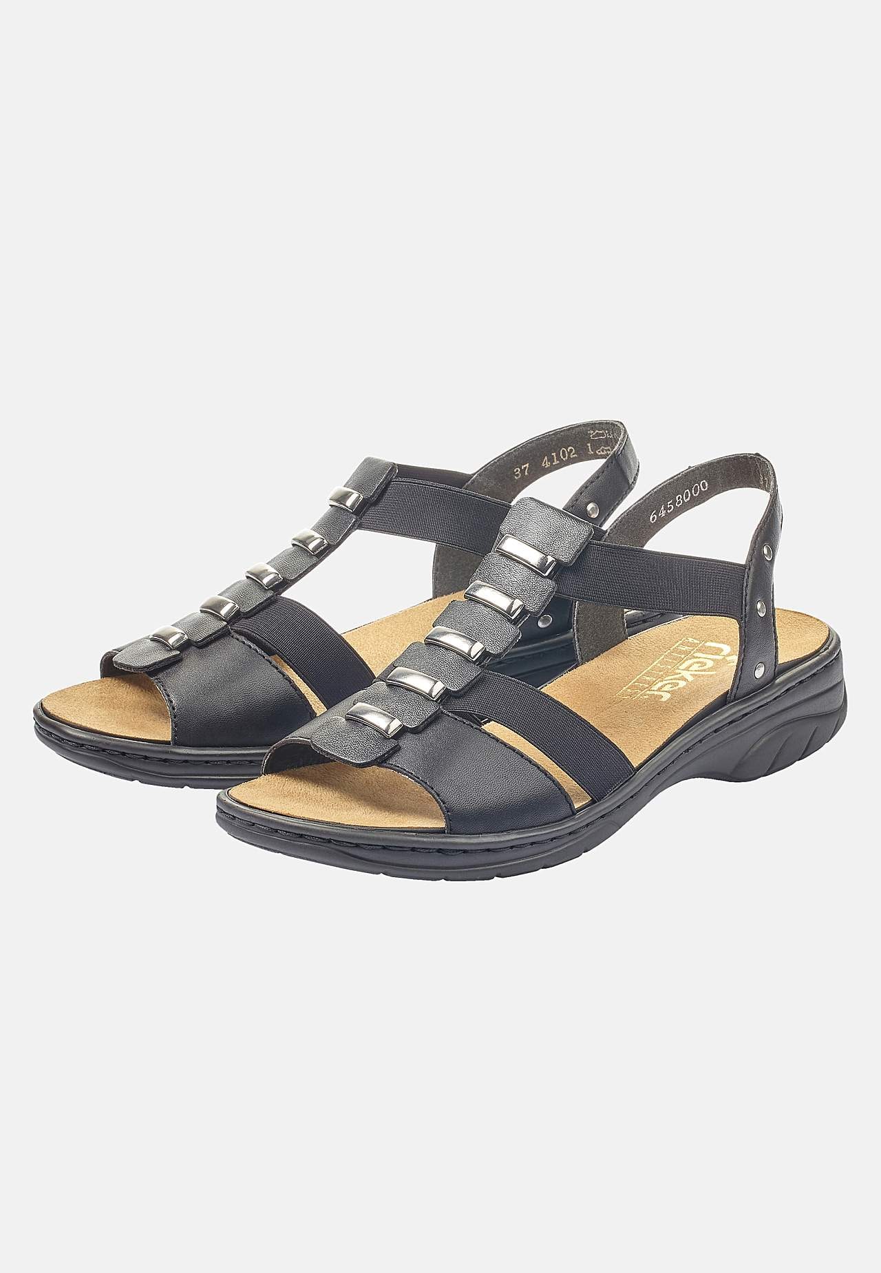 Sandal med elastiske stropper