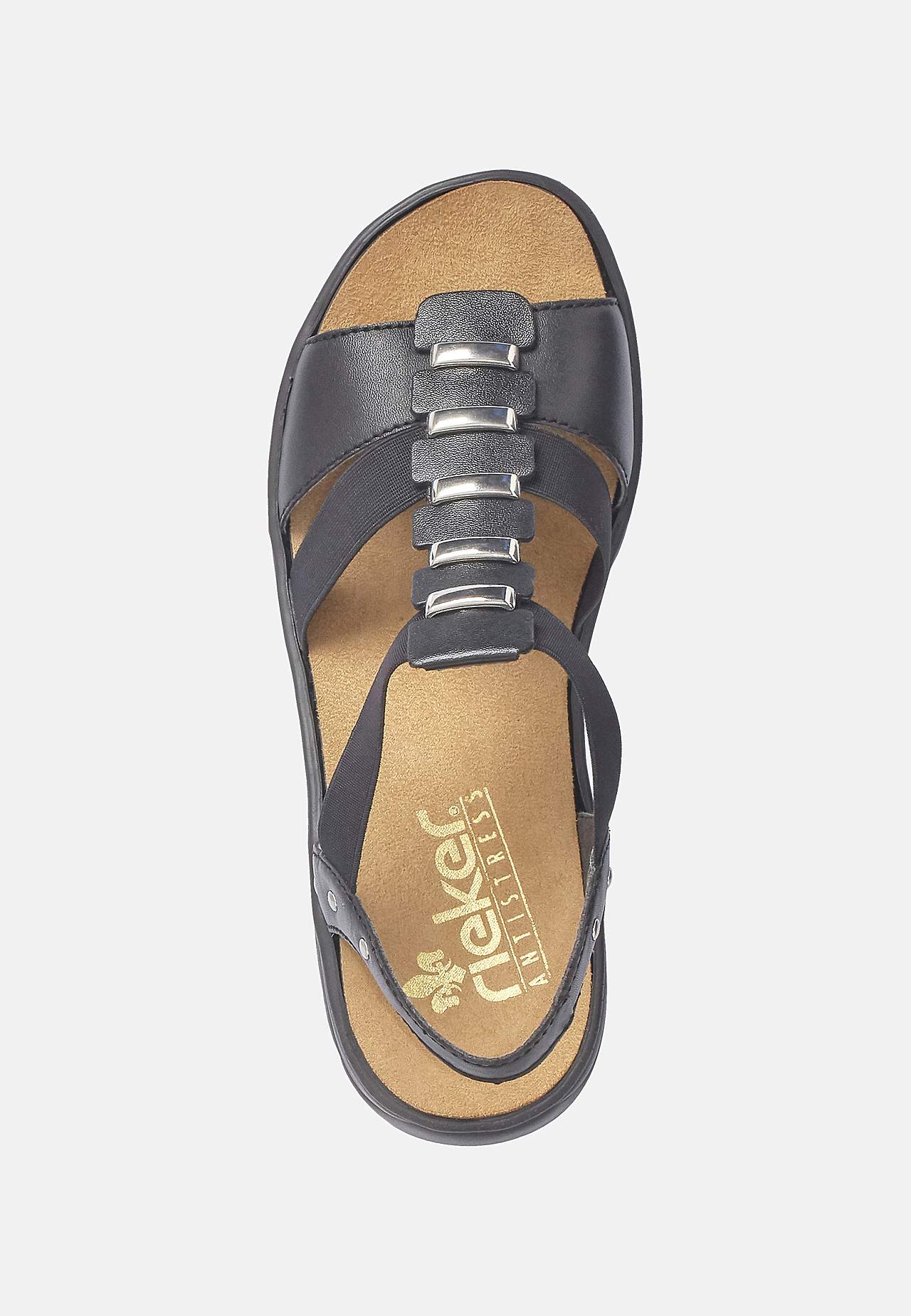 Sandal med elastiske stropper