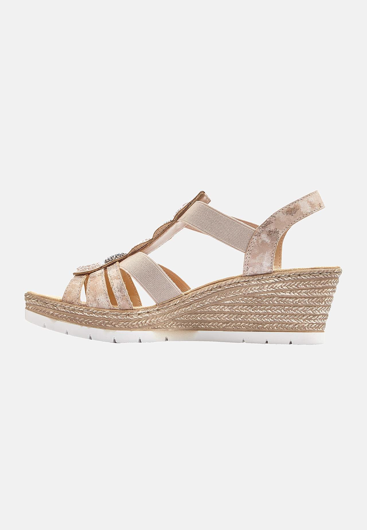 Sandalett med elastiske stropper