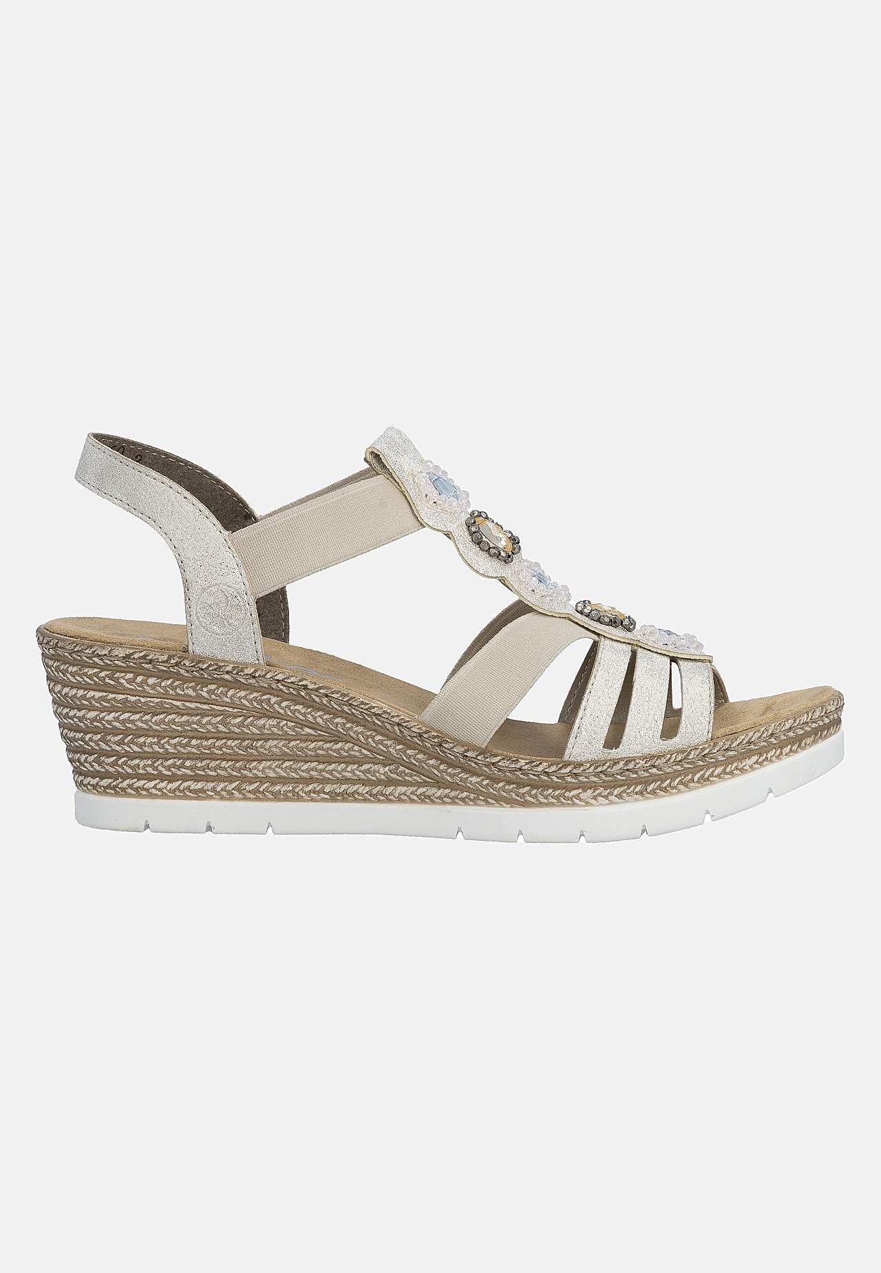 Sandalett med elastiske stropper