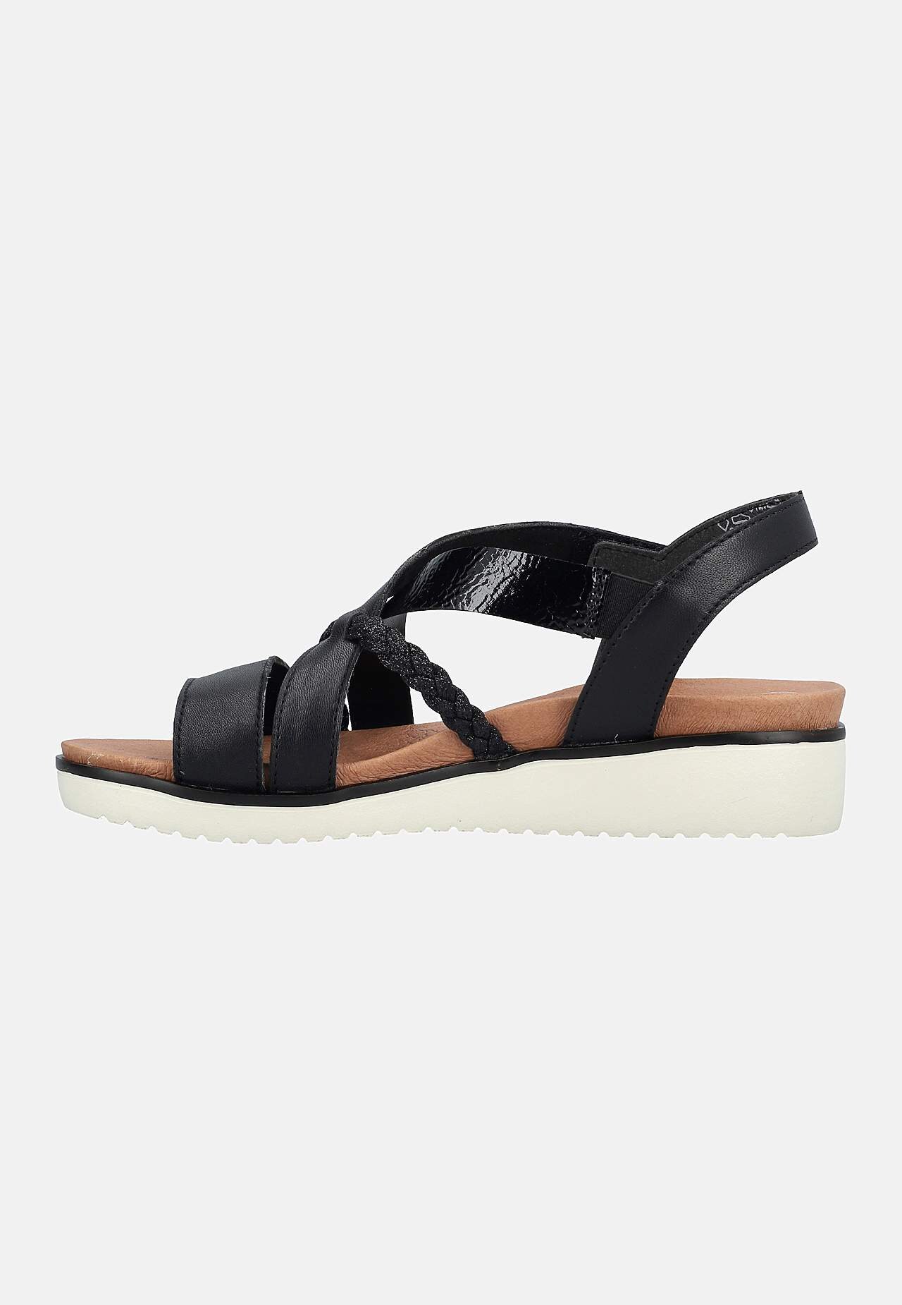 Sandaler med svarte stropper