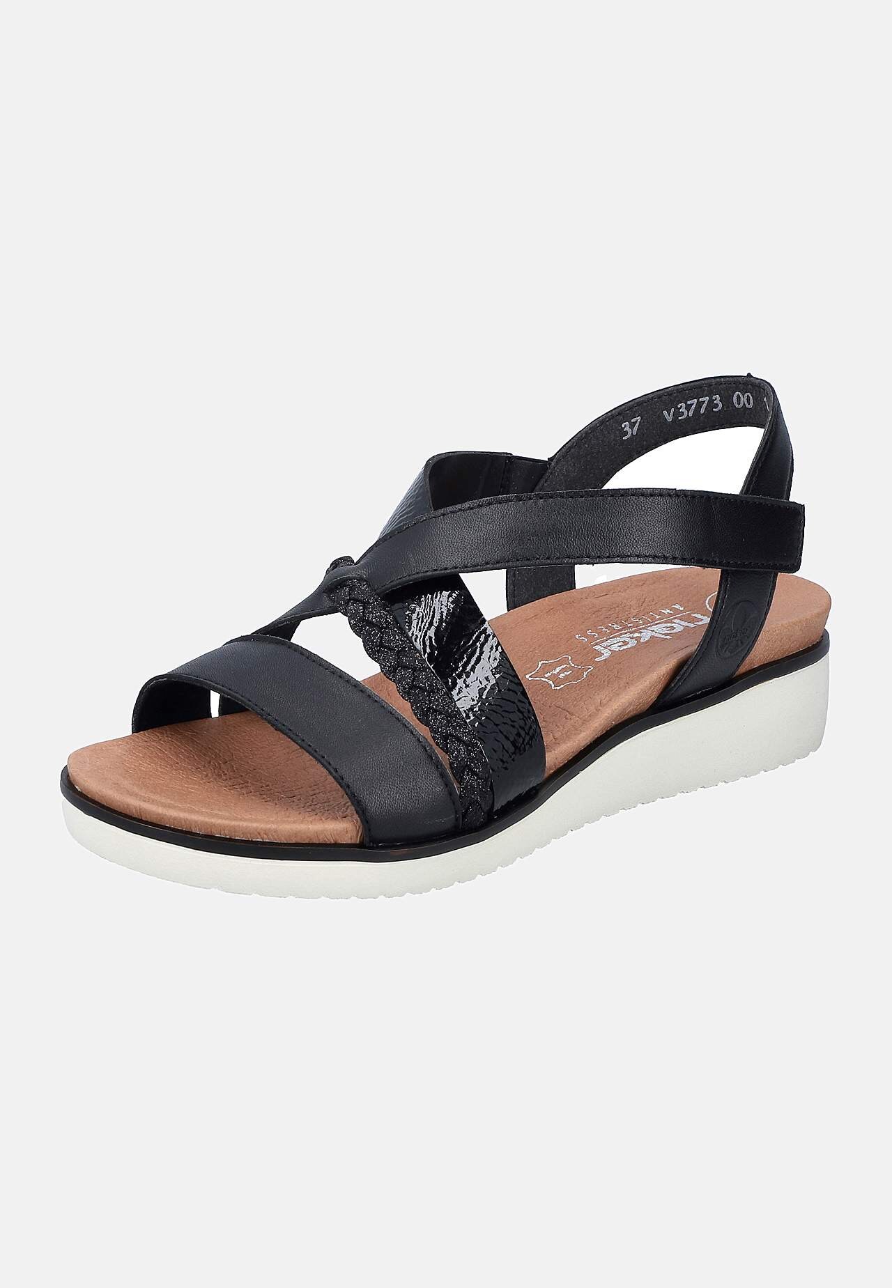 Sandaler med svarte stropper