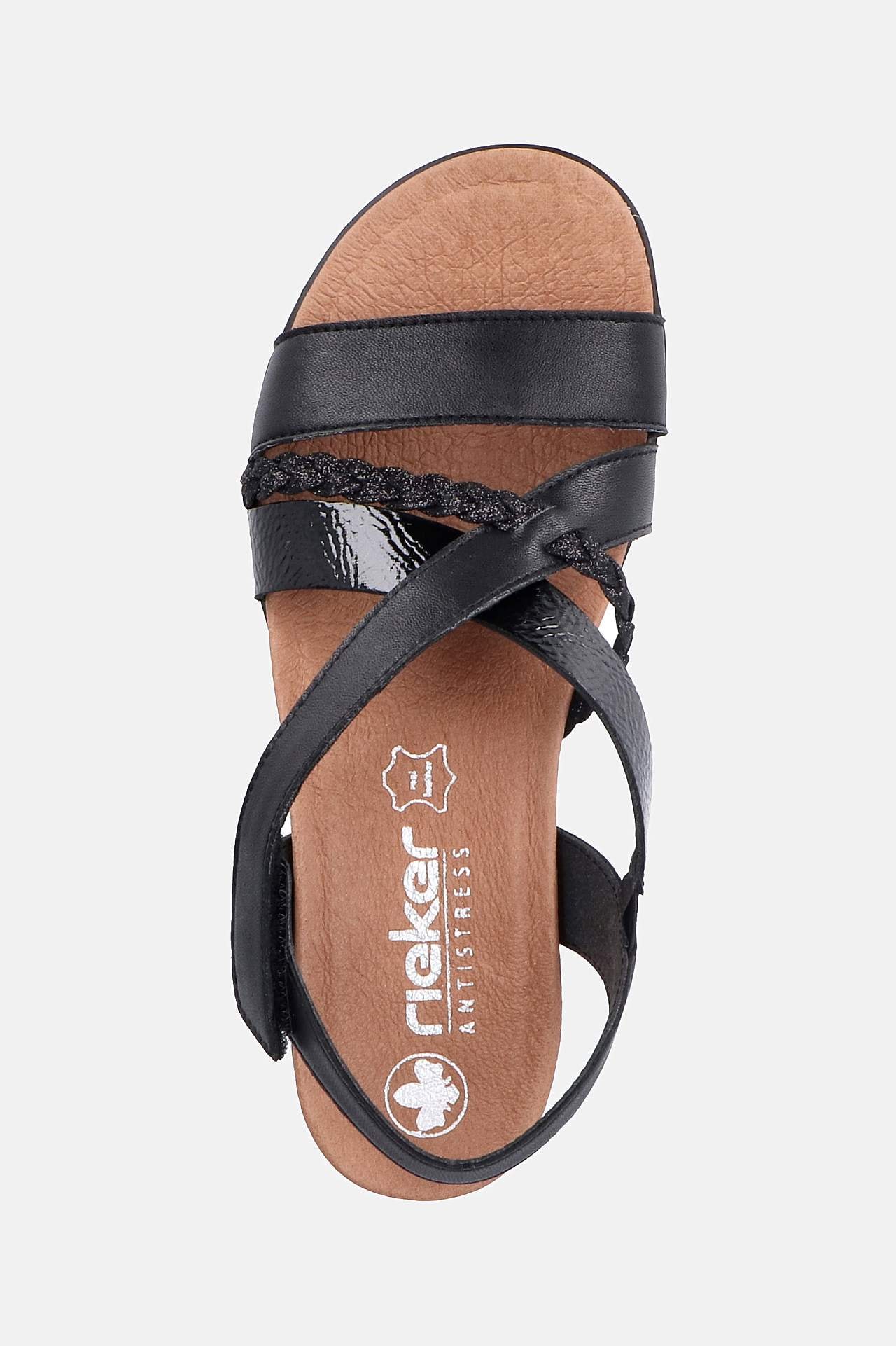 Sandaler med svarte stropper