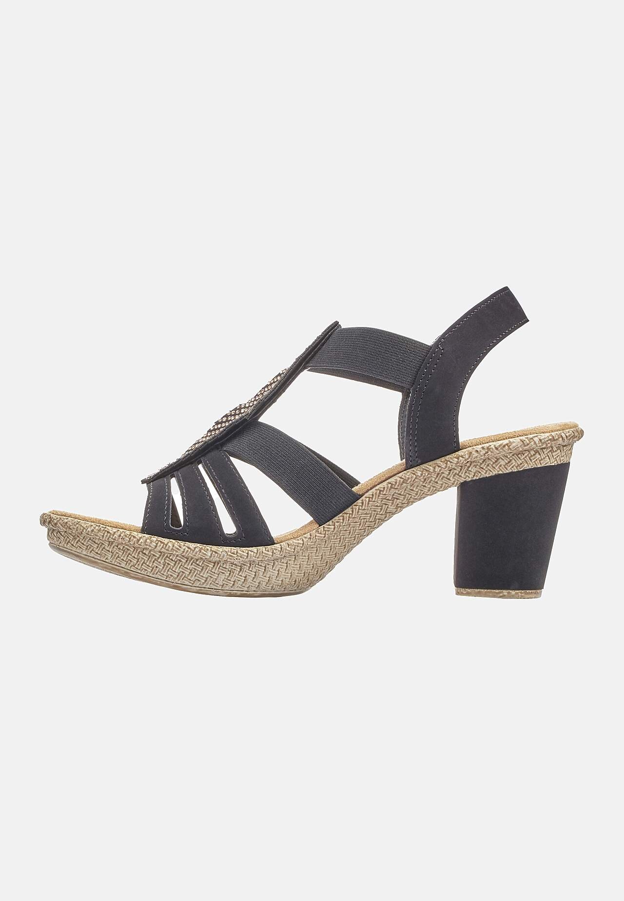 Komfortabel sandalett med elastiske stropper