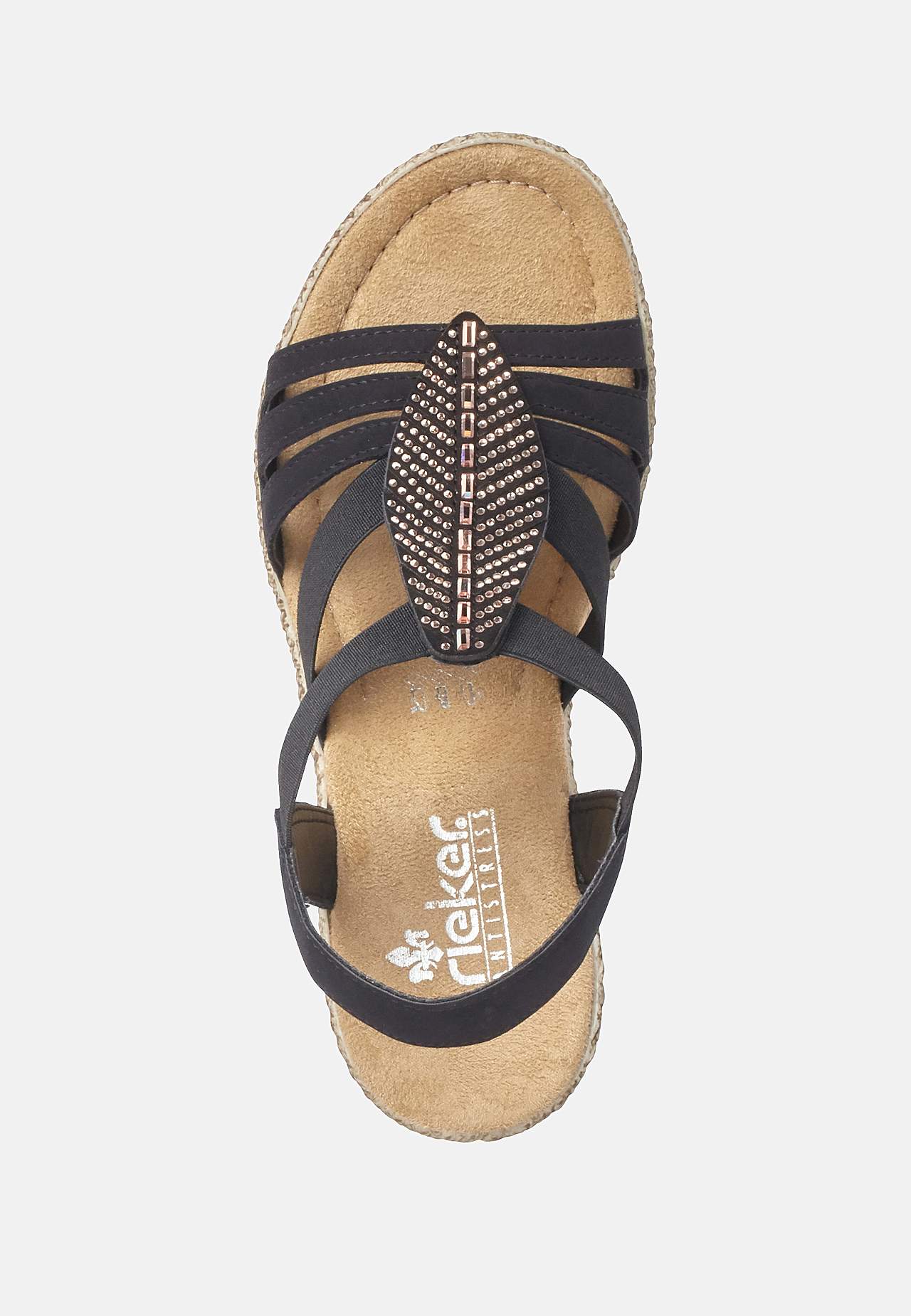 Komfortabel sandalett med elastiske stropper