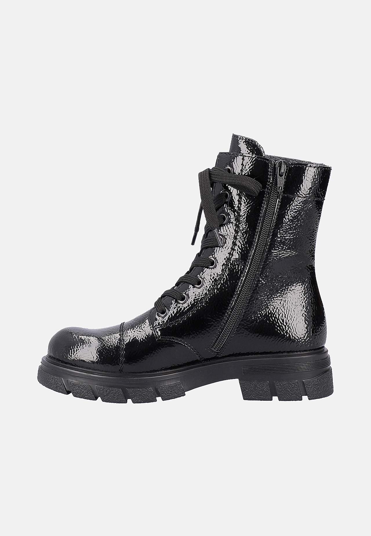 Boot med snøring og glidelås