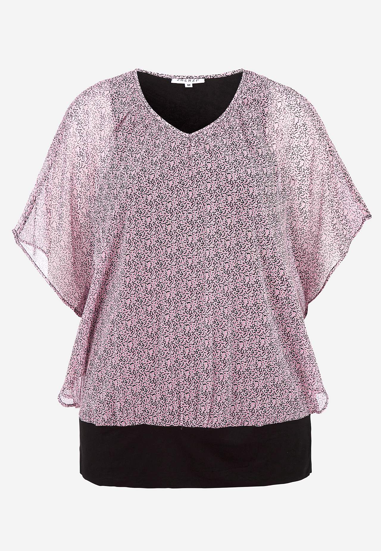 Bluse med vide ermer