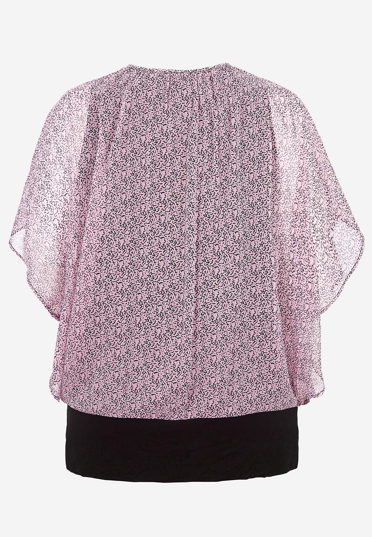 Bluse med vide ermer