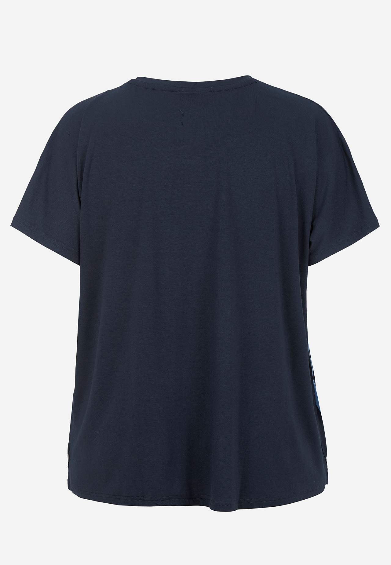 Bluse med vevet forside med et blomstermønster Salma