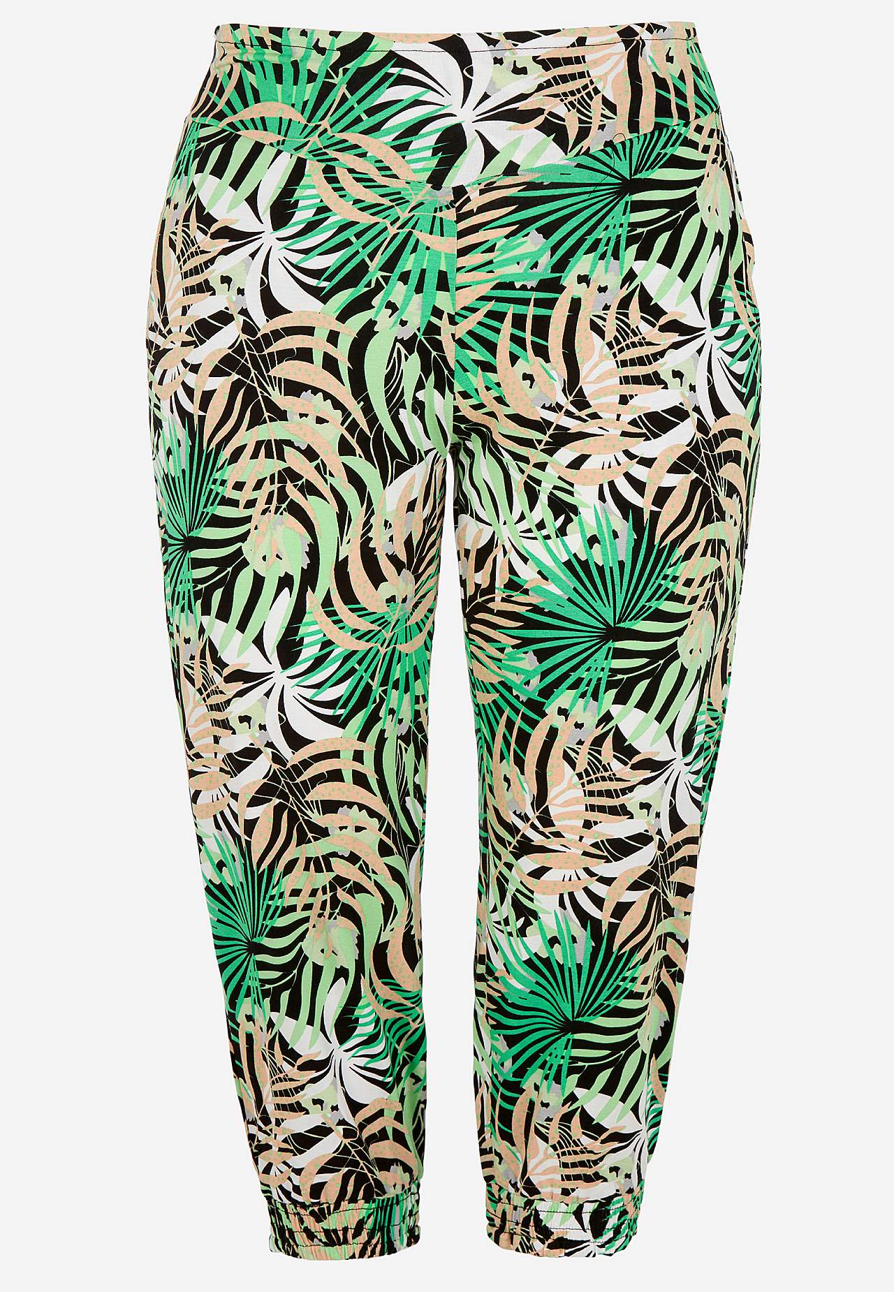 Mønstret capribukse i tricot