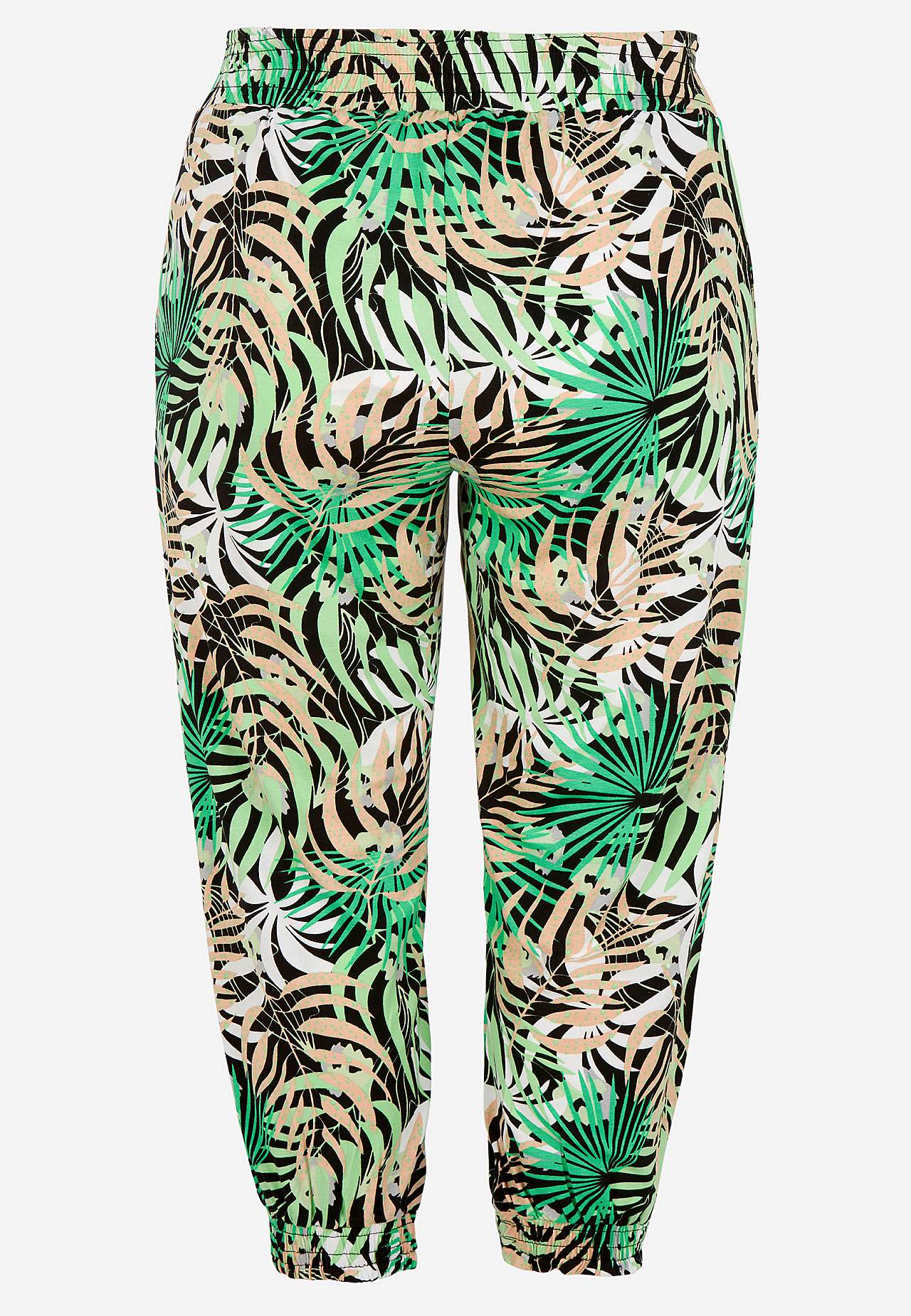 Mønstret capribukse i tricot