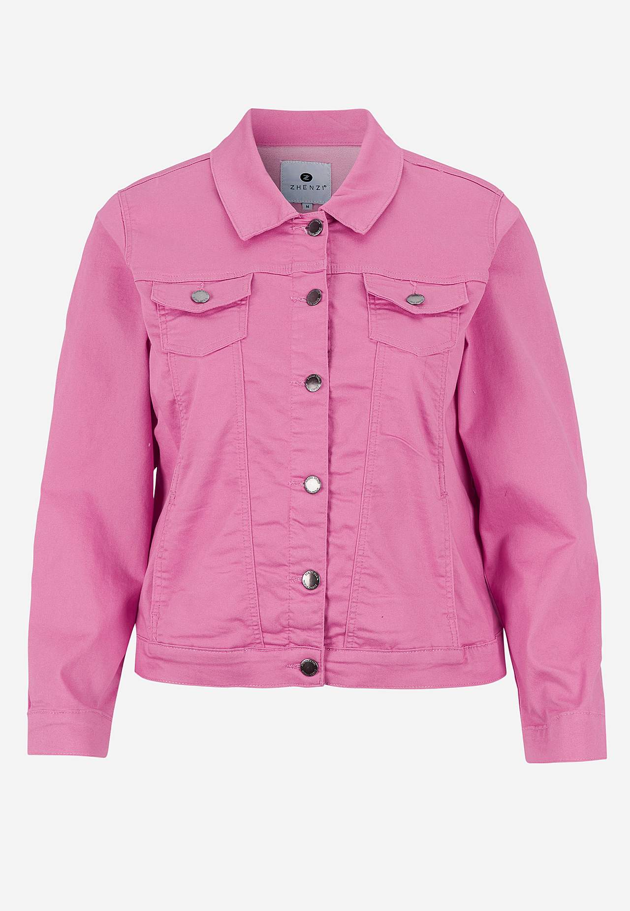 Denimjakke i myk bomullstwill