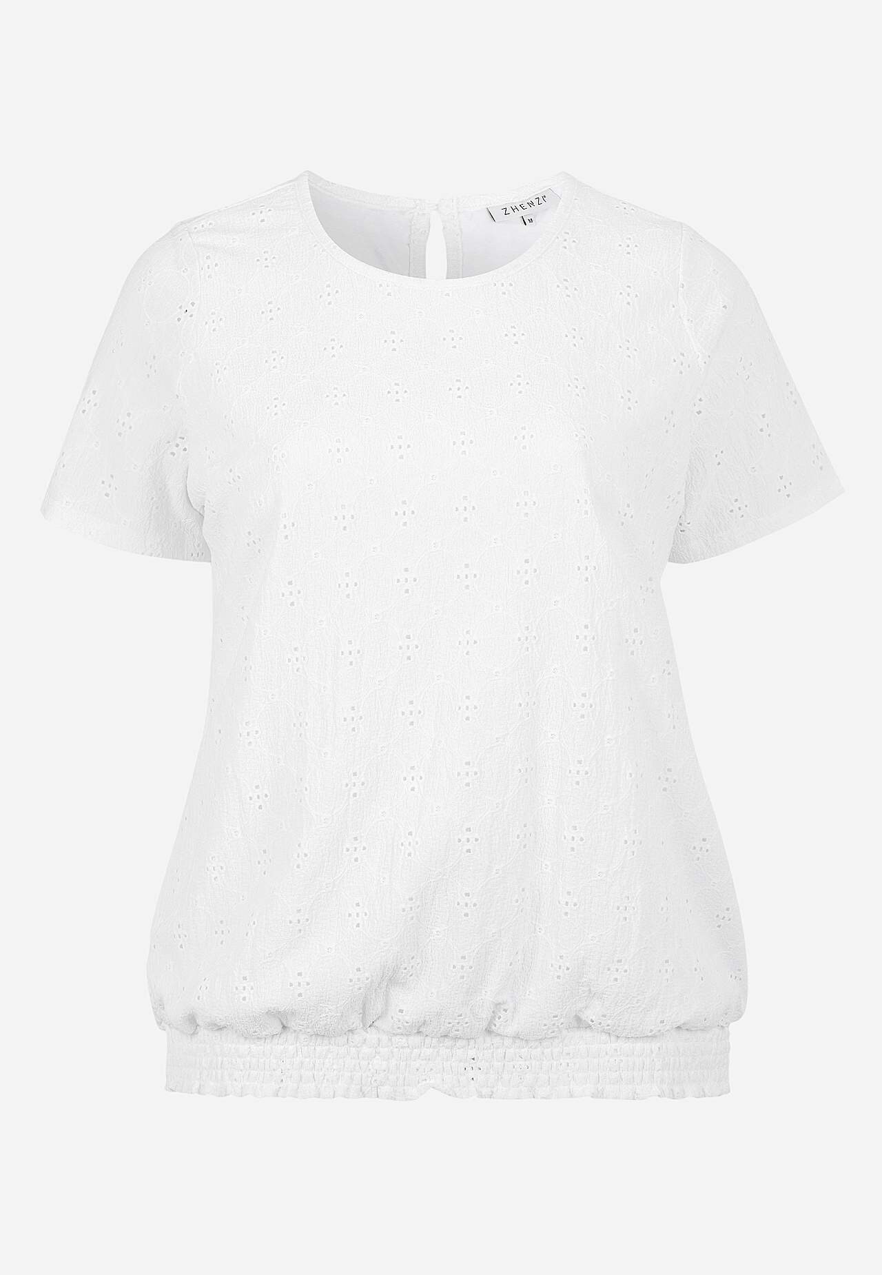 Jerseytopp med hullbroderi ZH-Dream