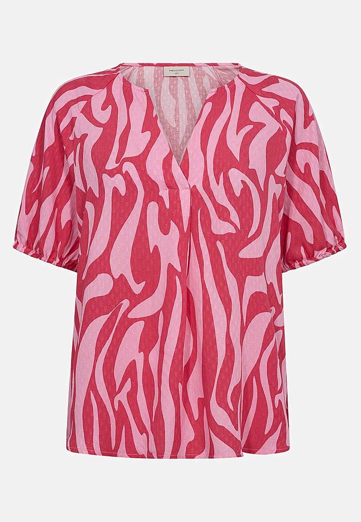 Mønstret bluse
