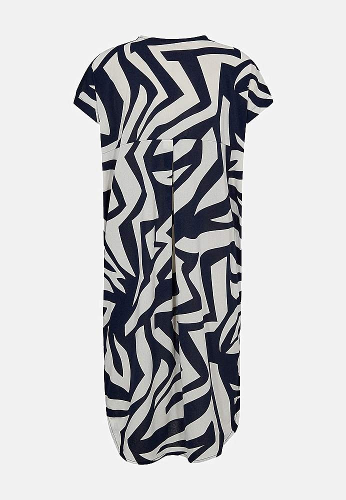 Mønstret Jersey-kjole med lommer