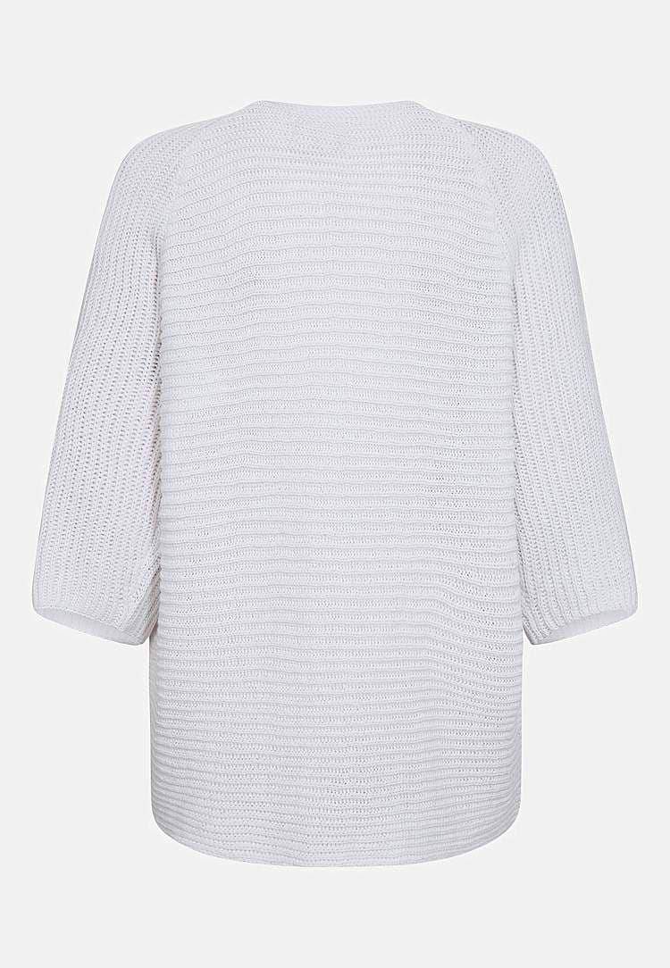 Strikket cardigan med trekvarterme