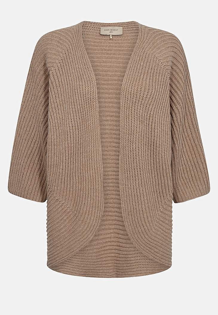 Strikket cardigan med trekvarterme