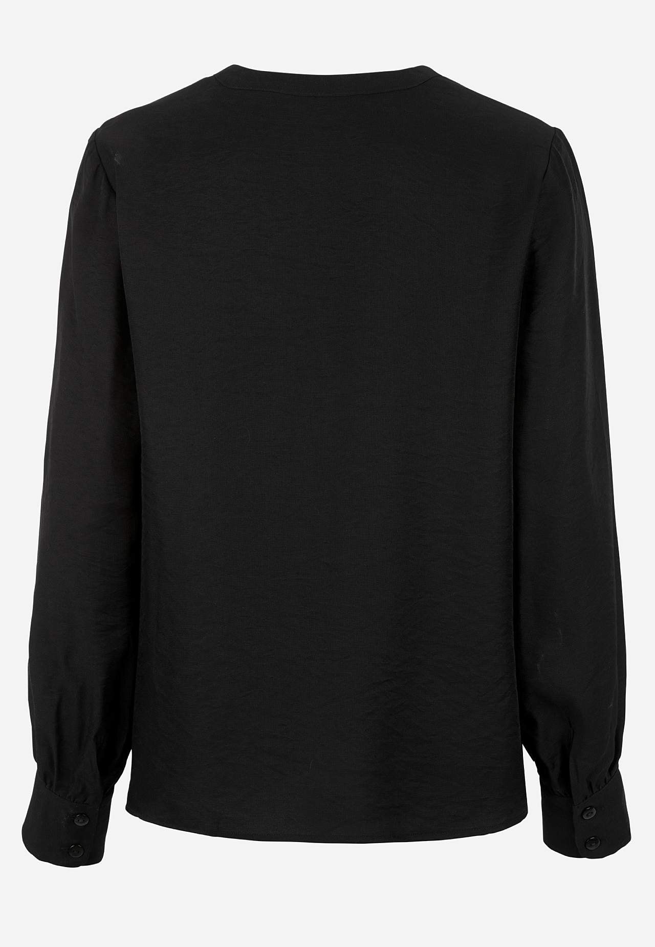 Vevet bluse med knapper