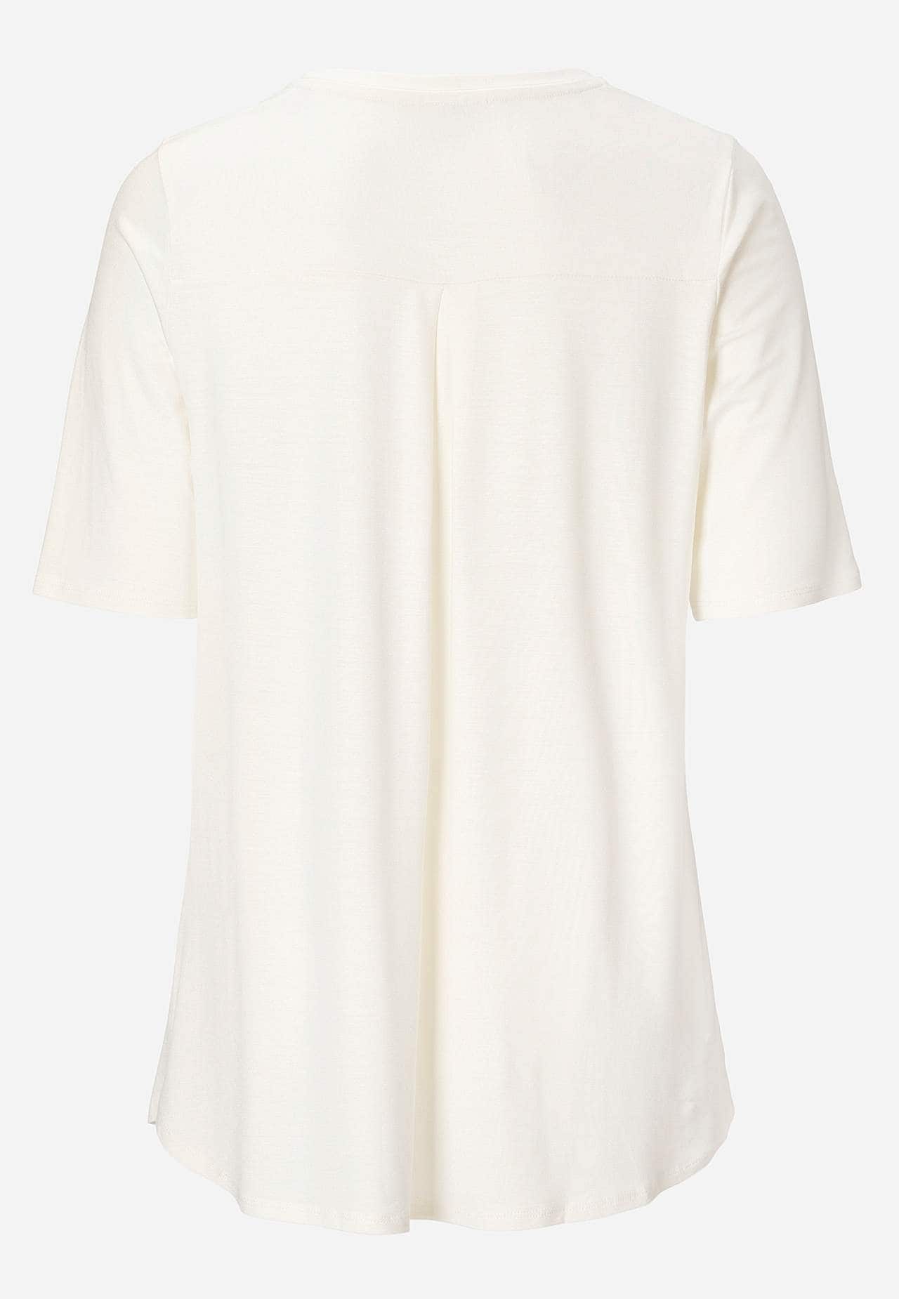Jerseytopp med korte ermer