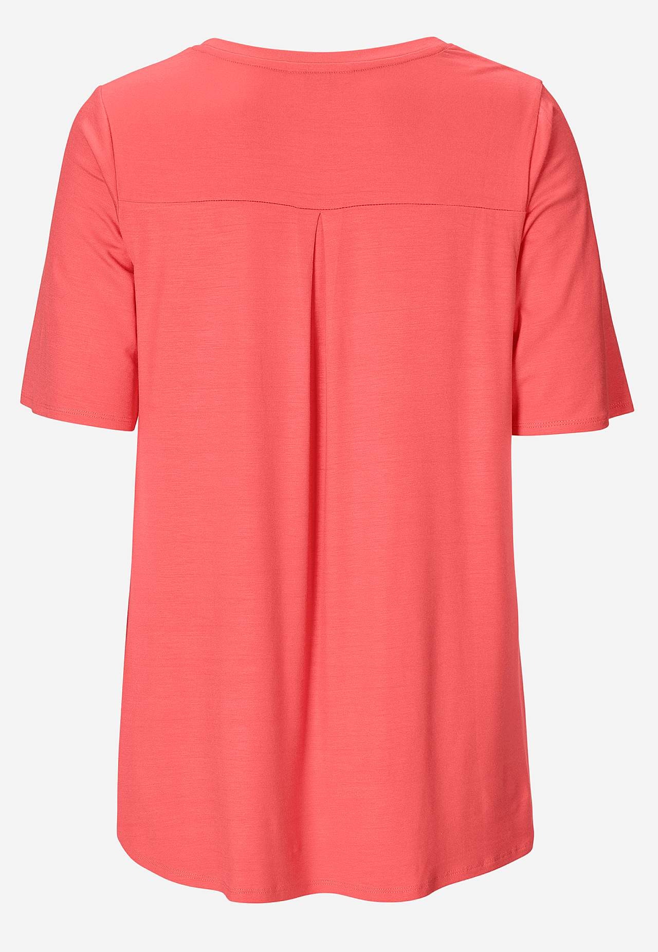Jerseytopp med korte ermer