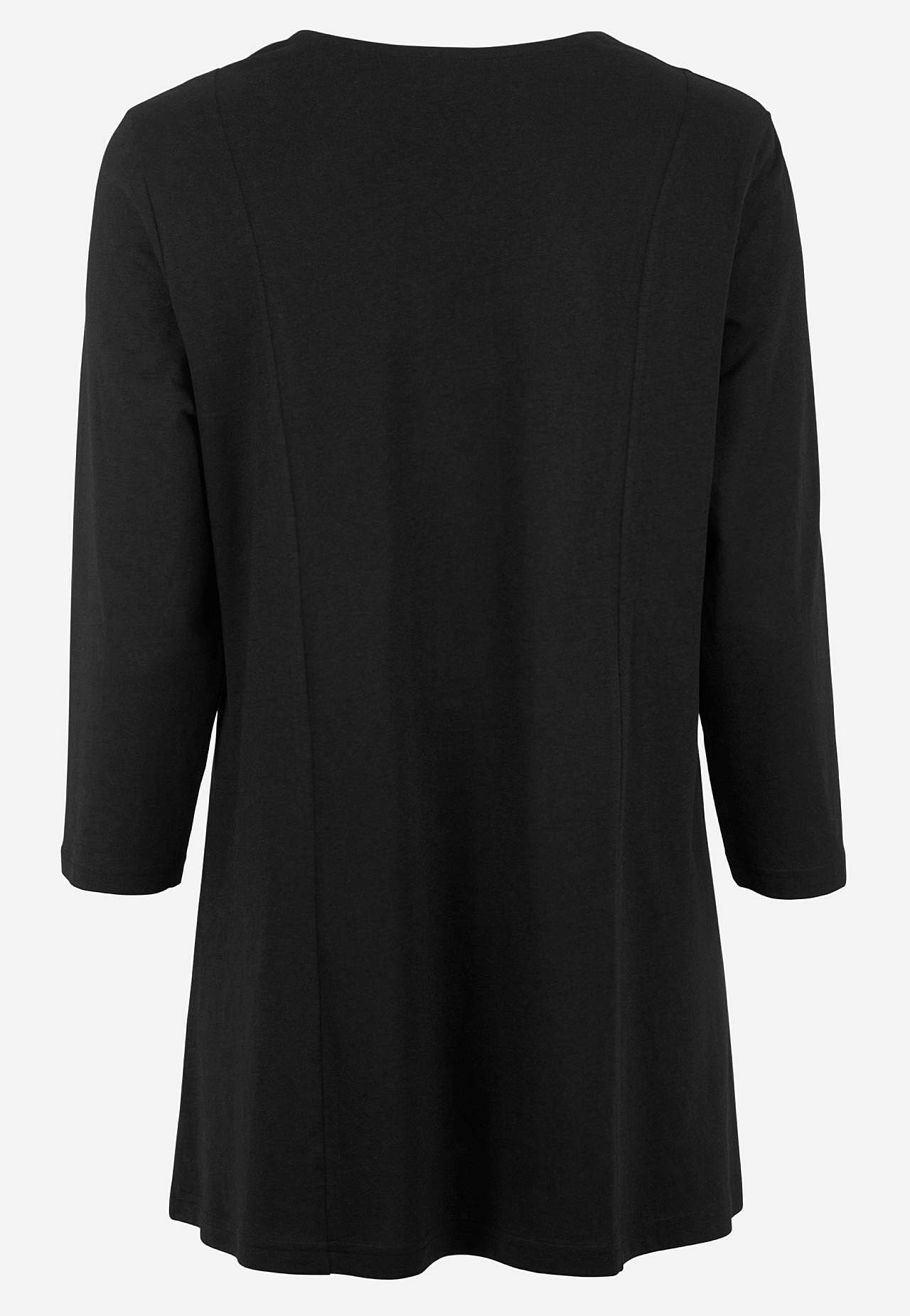 Jerseytunika med krøllet detalj