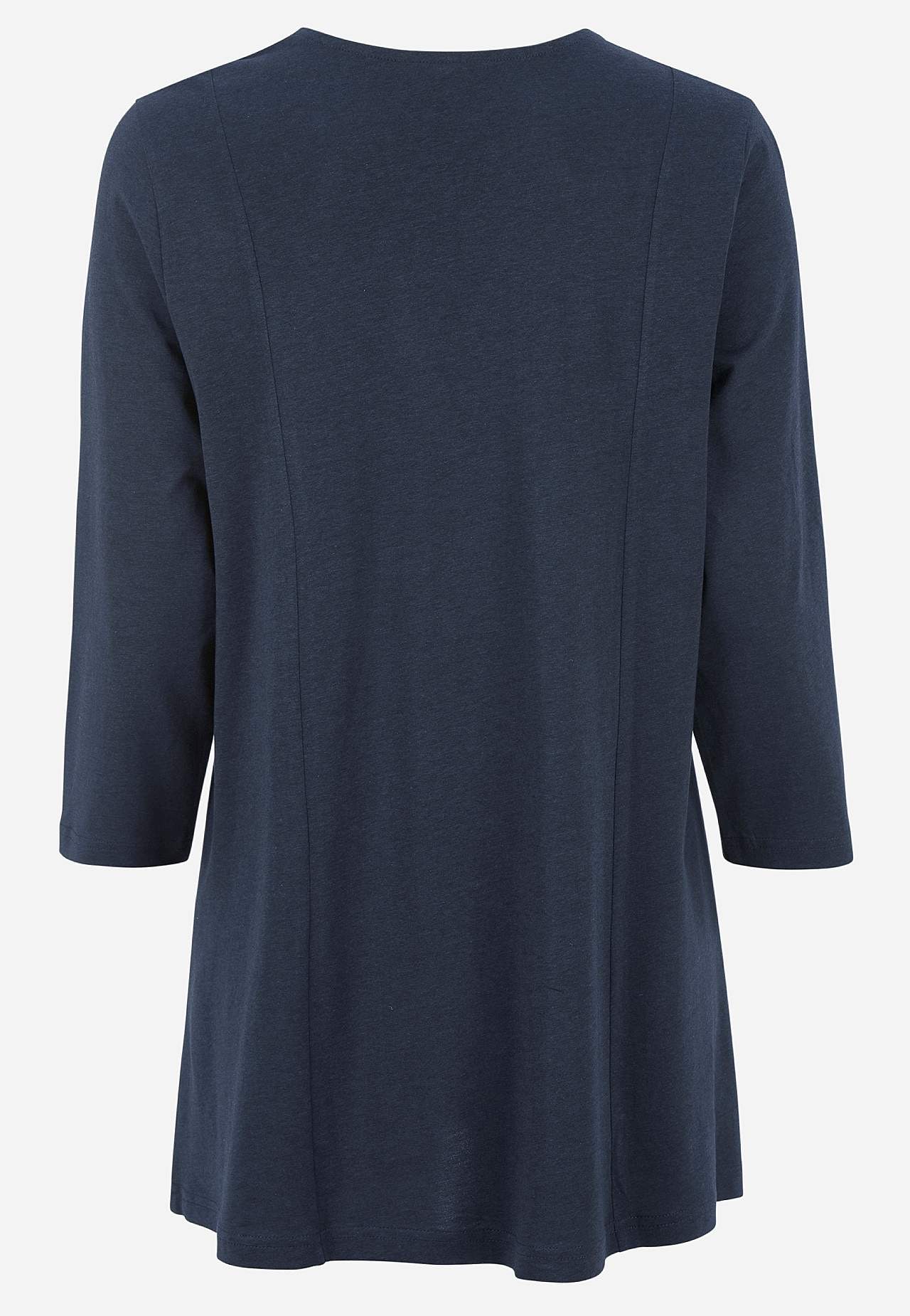 Jerseytunika med krøllet detalj