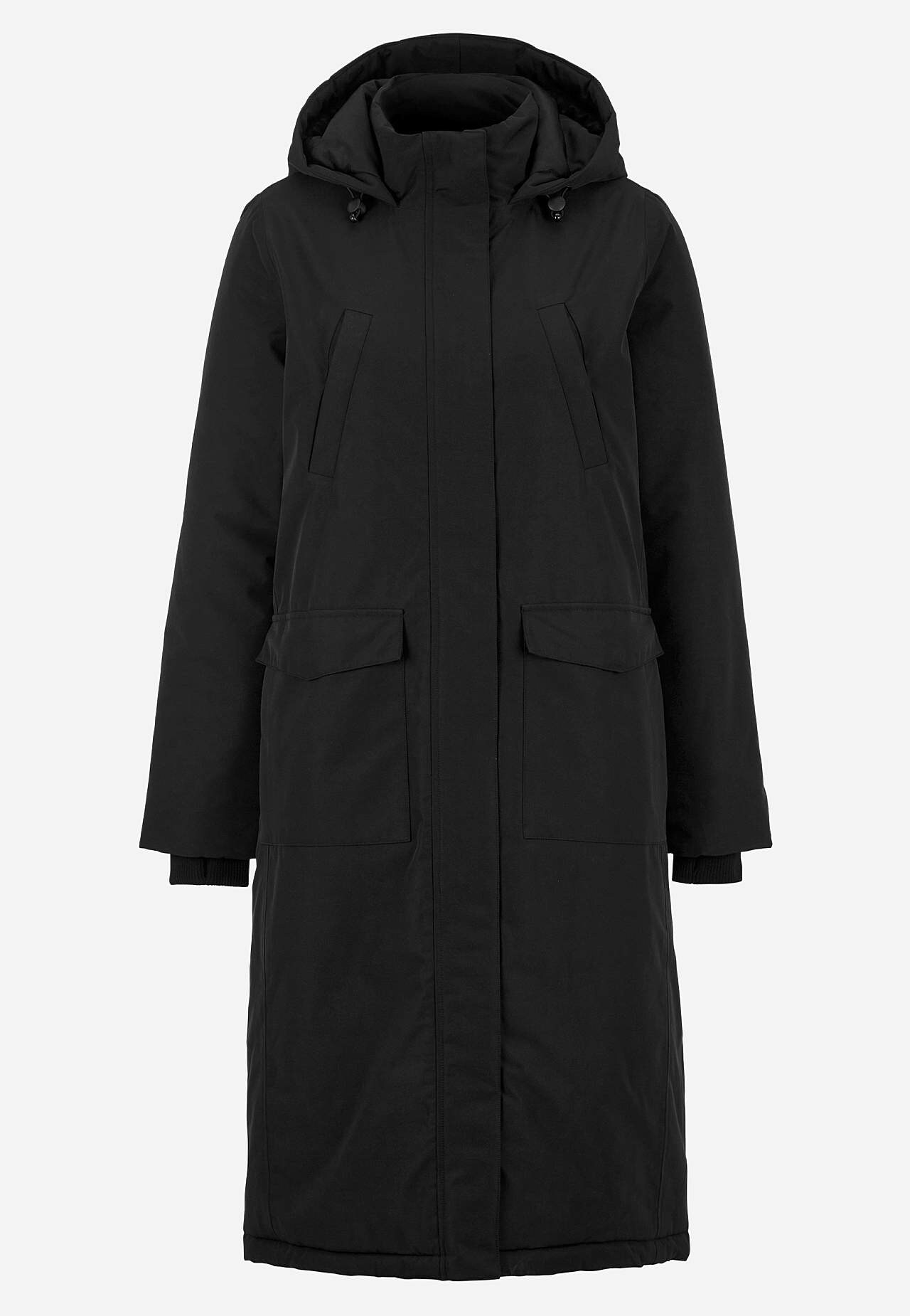 Funksjonell, varm-foret, lang parkas