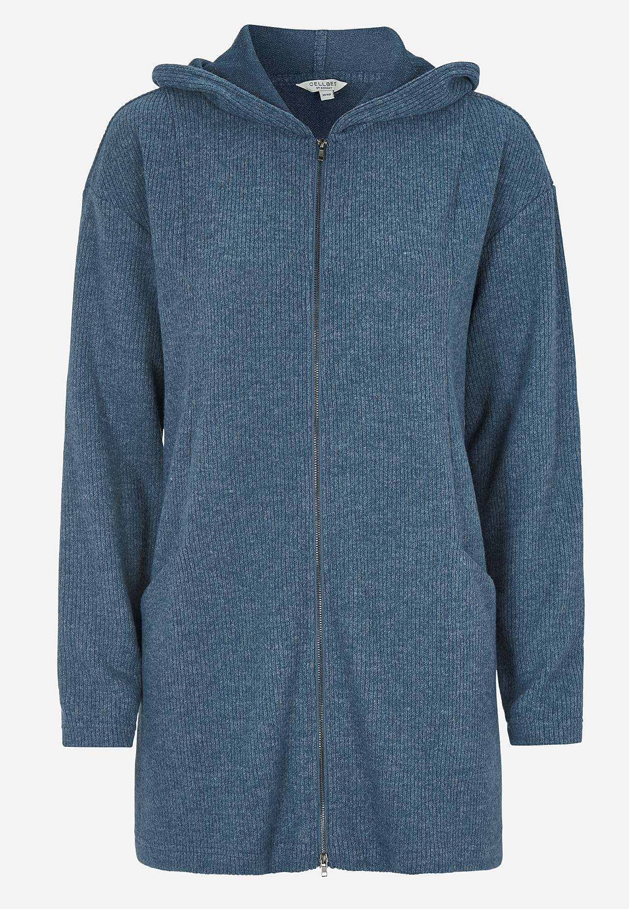 Supermyk lang cardigan med lommer