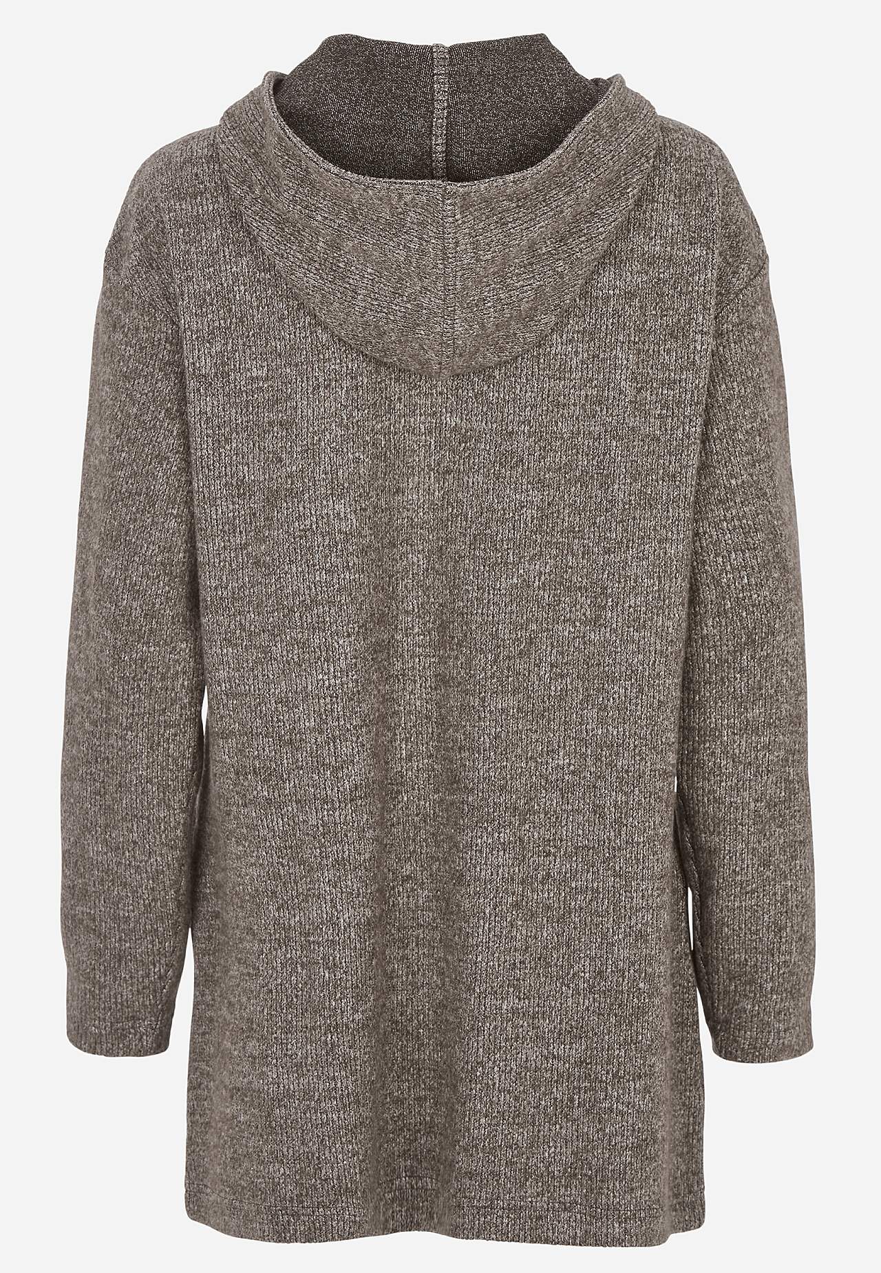 Supermyk lang cardigan med lommer