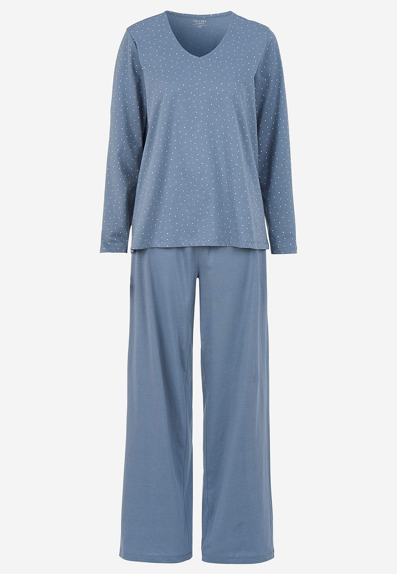 Todelt pyjamas med prikker