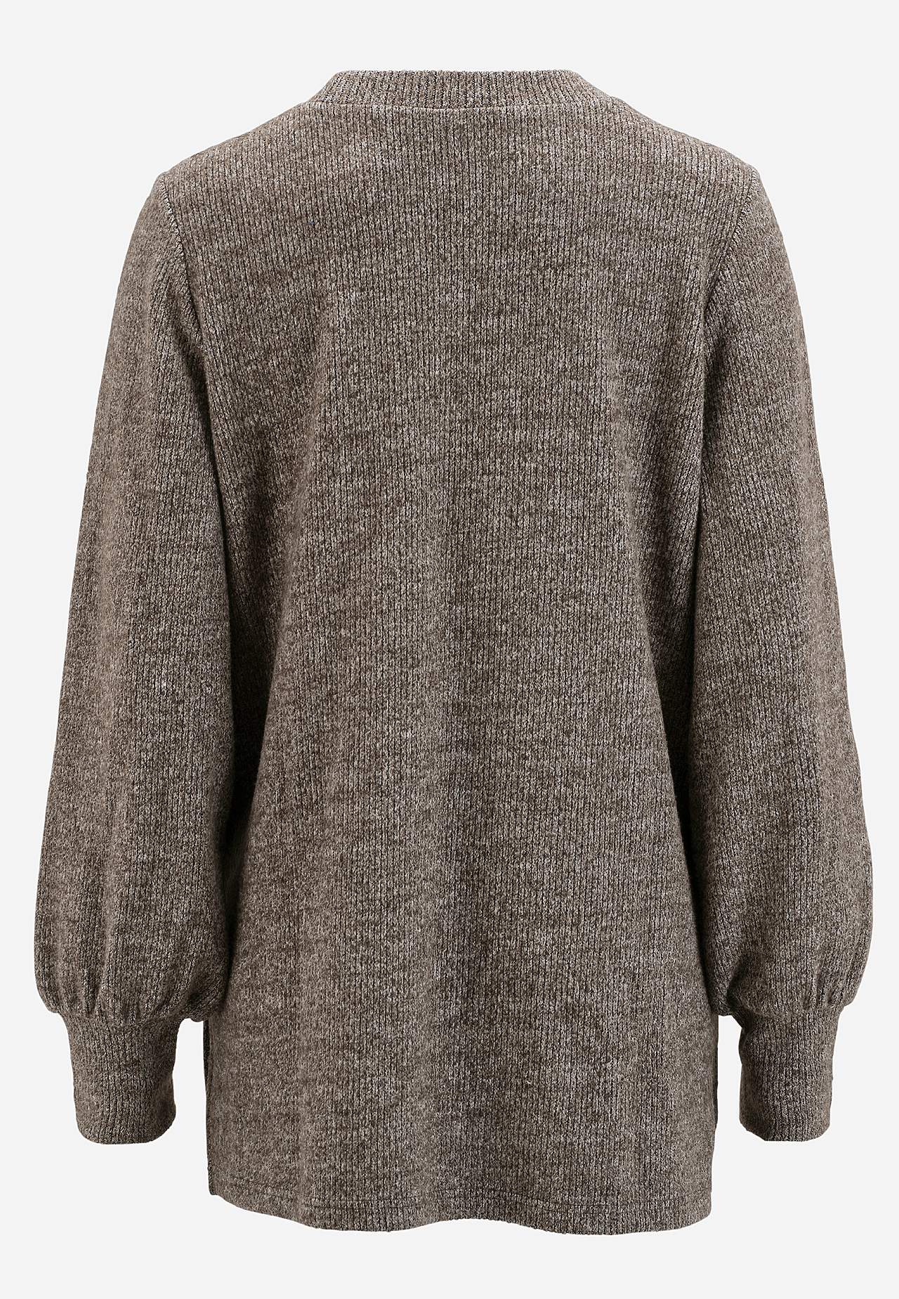 Supermyk tunika med melerte farger