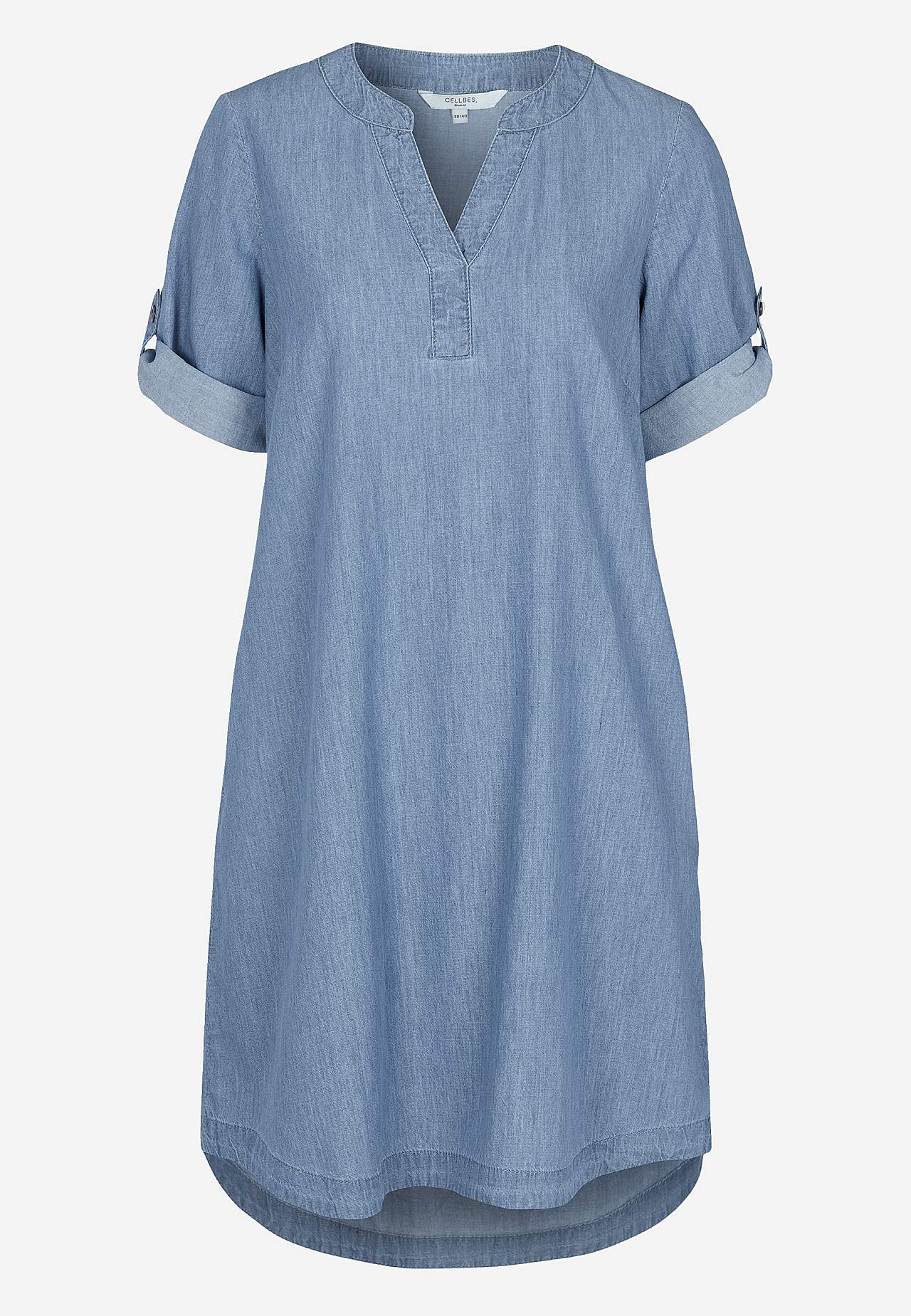 Denimkjole i mykvasket denim