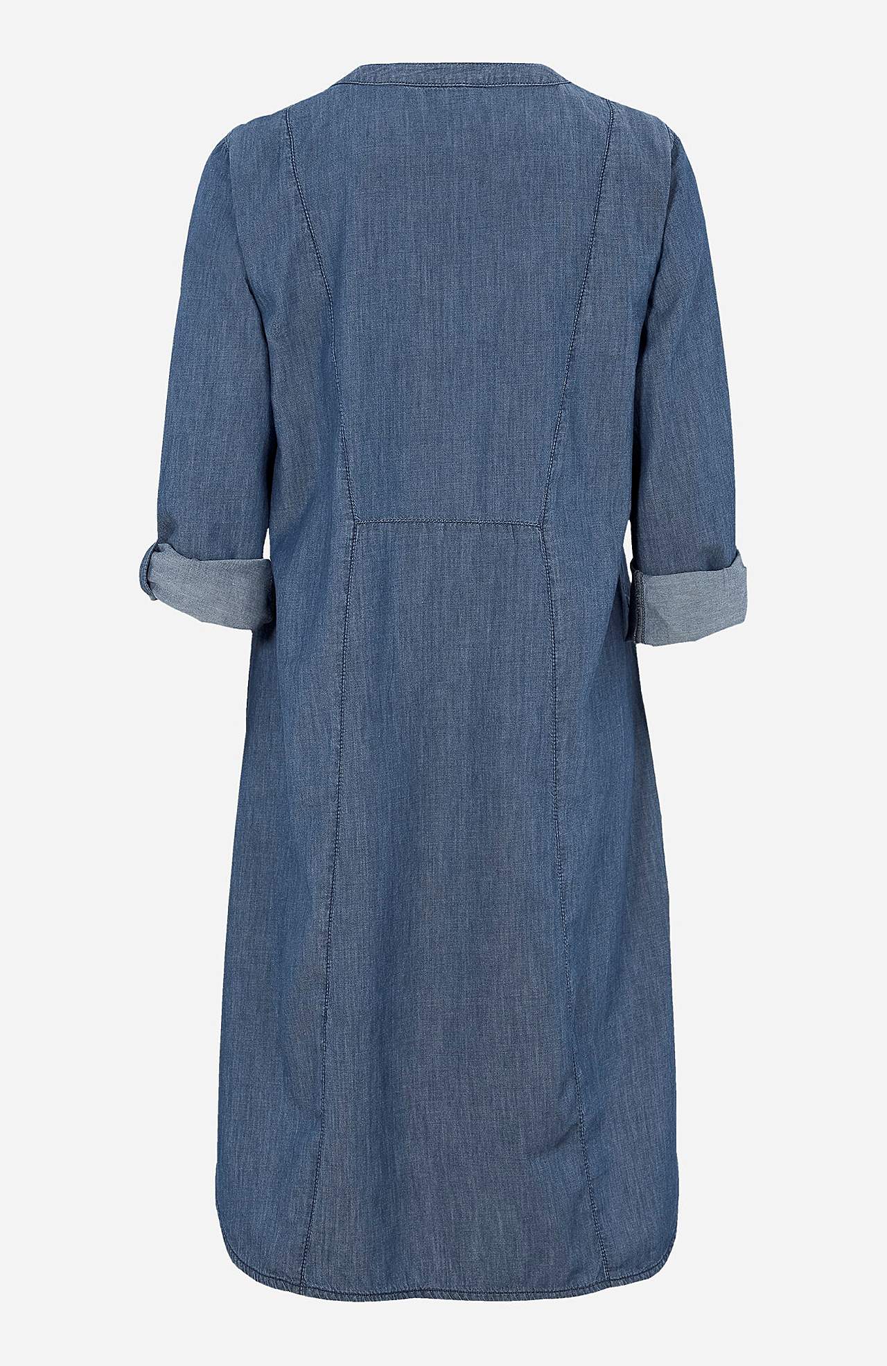 Romslig denimkjole