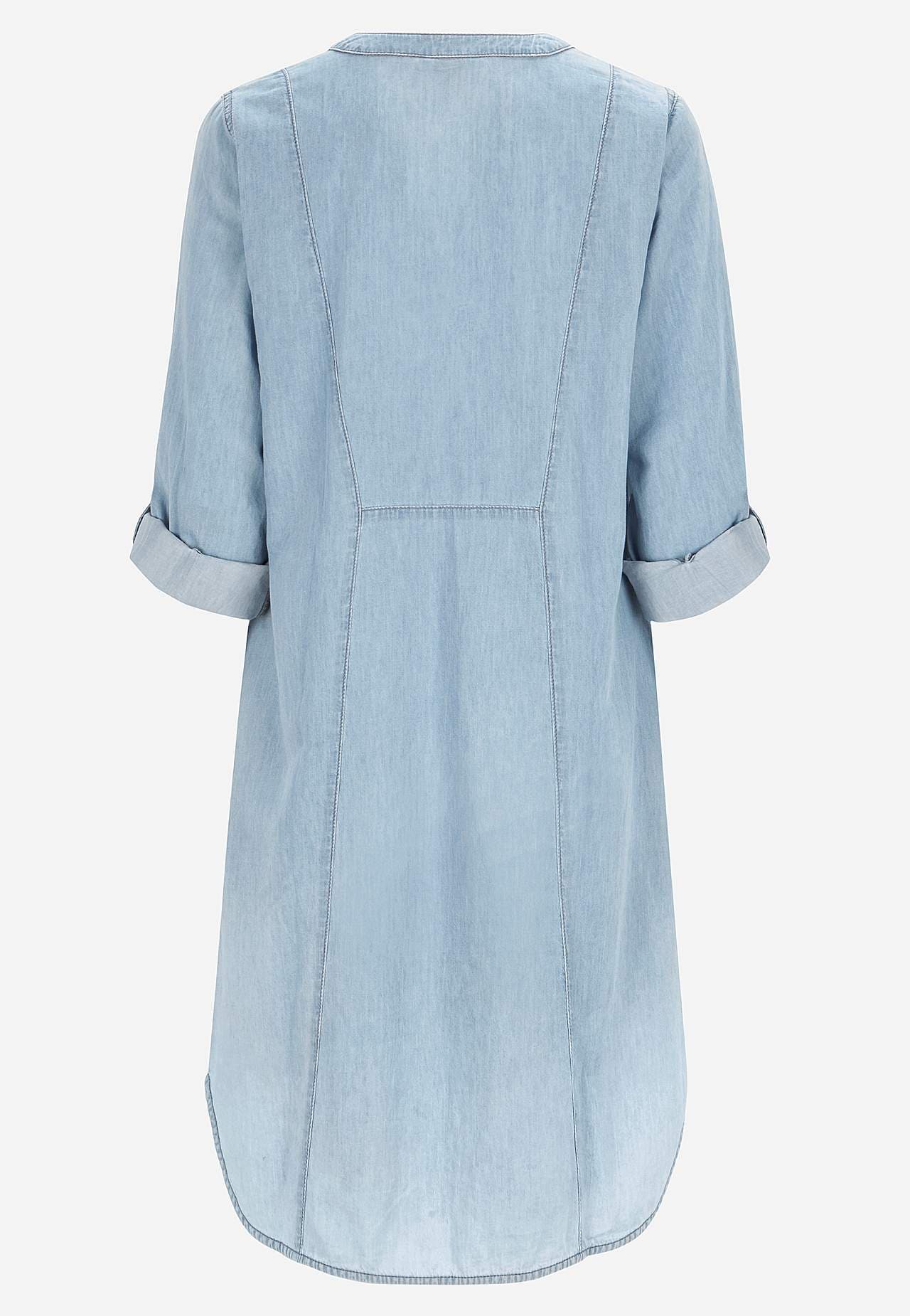 Romslig denimkjole