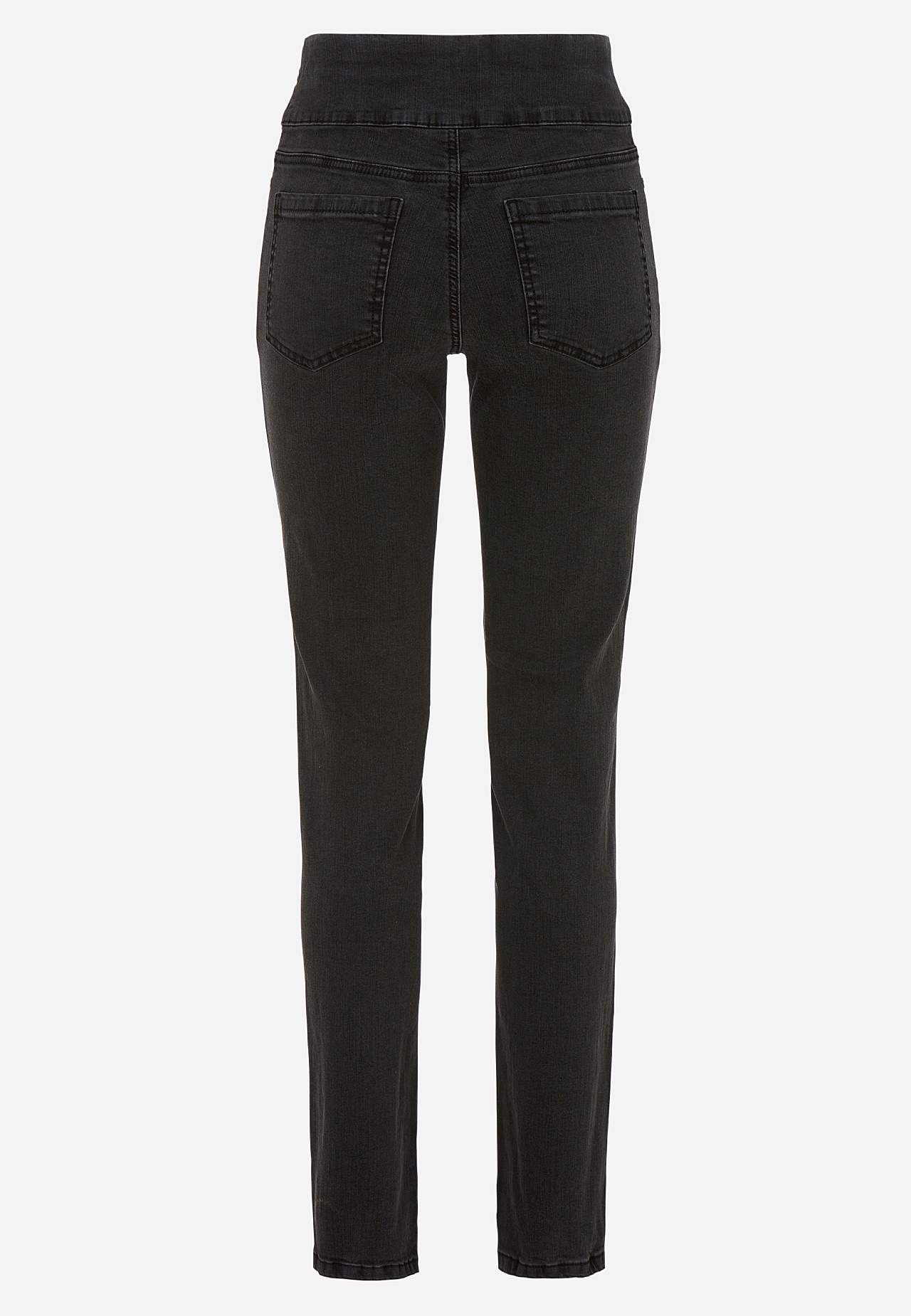 Stretchy jeggings med høy elastisk midje