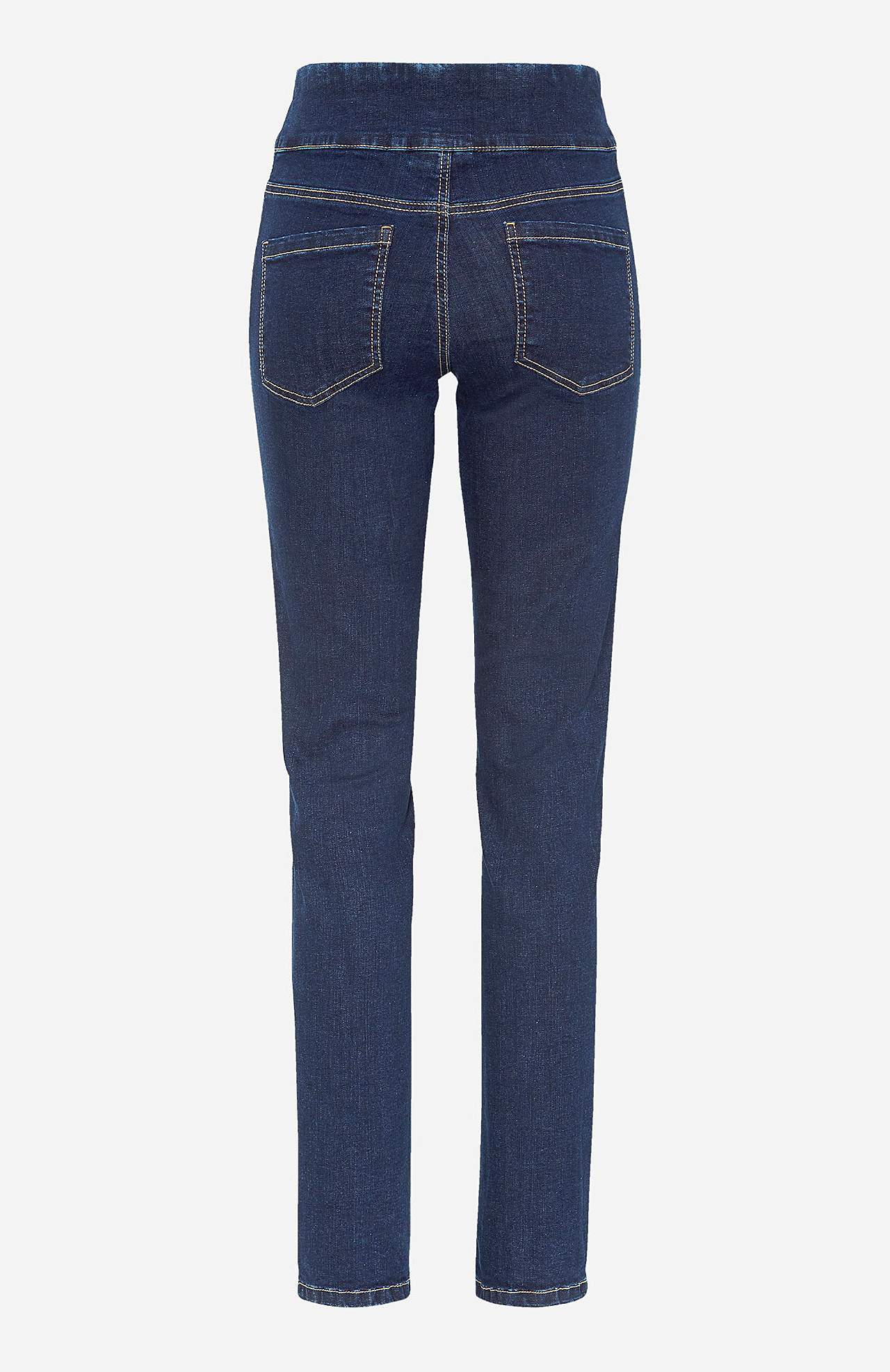 Stretchy jeggings med høy elastisk midje