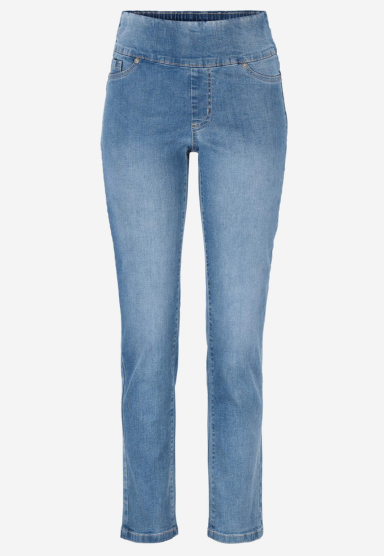 Stretchy jeggings med høy elastisk midje Elin