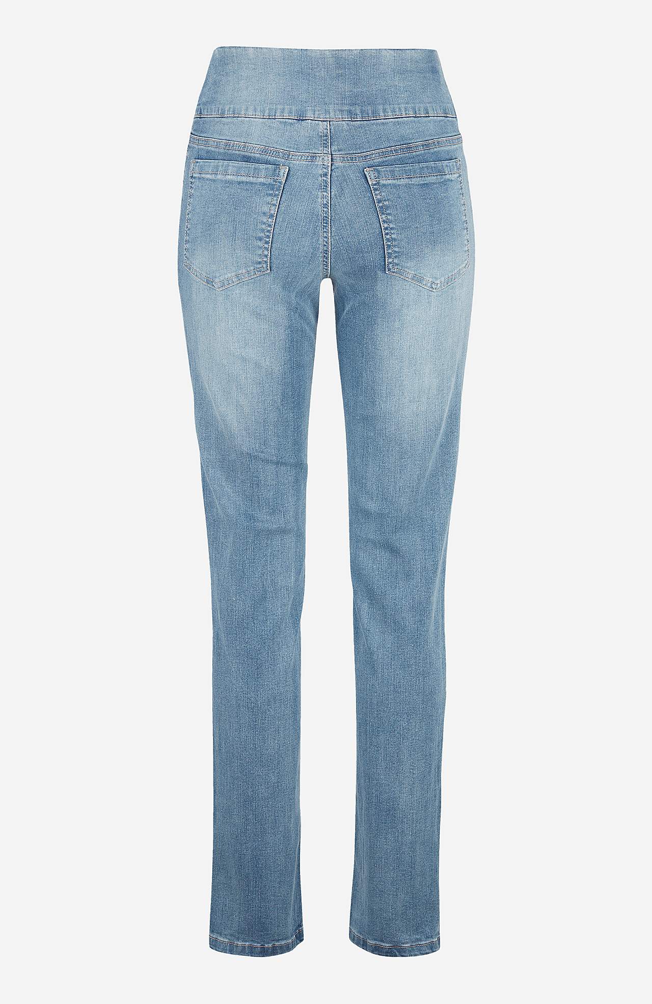 Stretchy jeggings med høy elastisk midje