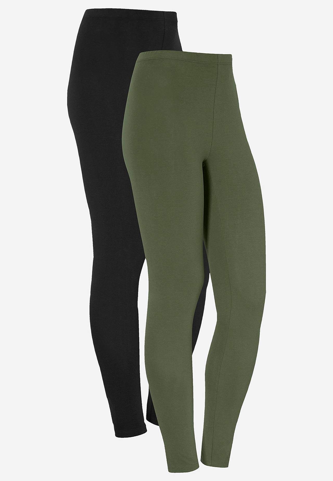 Leggings i bomull Fia 2-pack